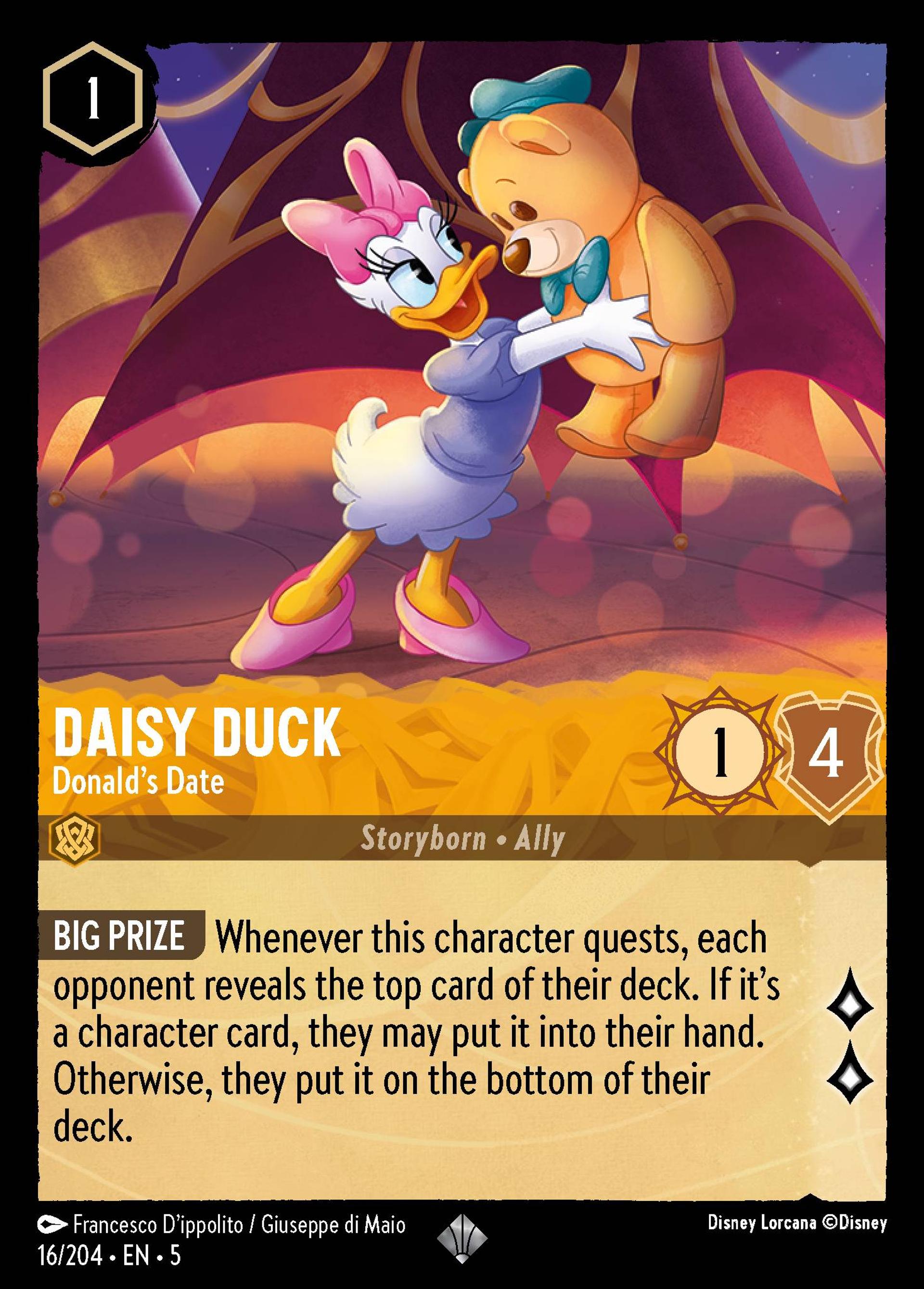 Daisy Duck - Donald's Date — Shimmering Skies — Lorcana