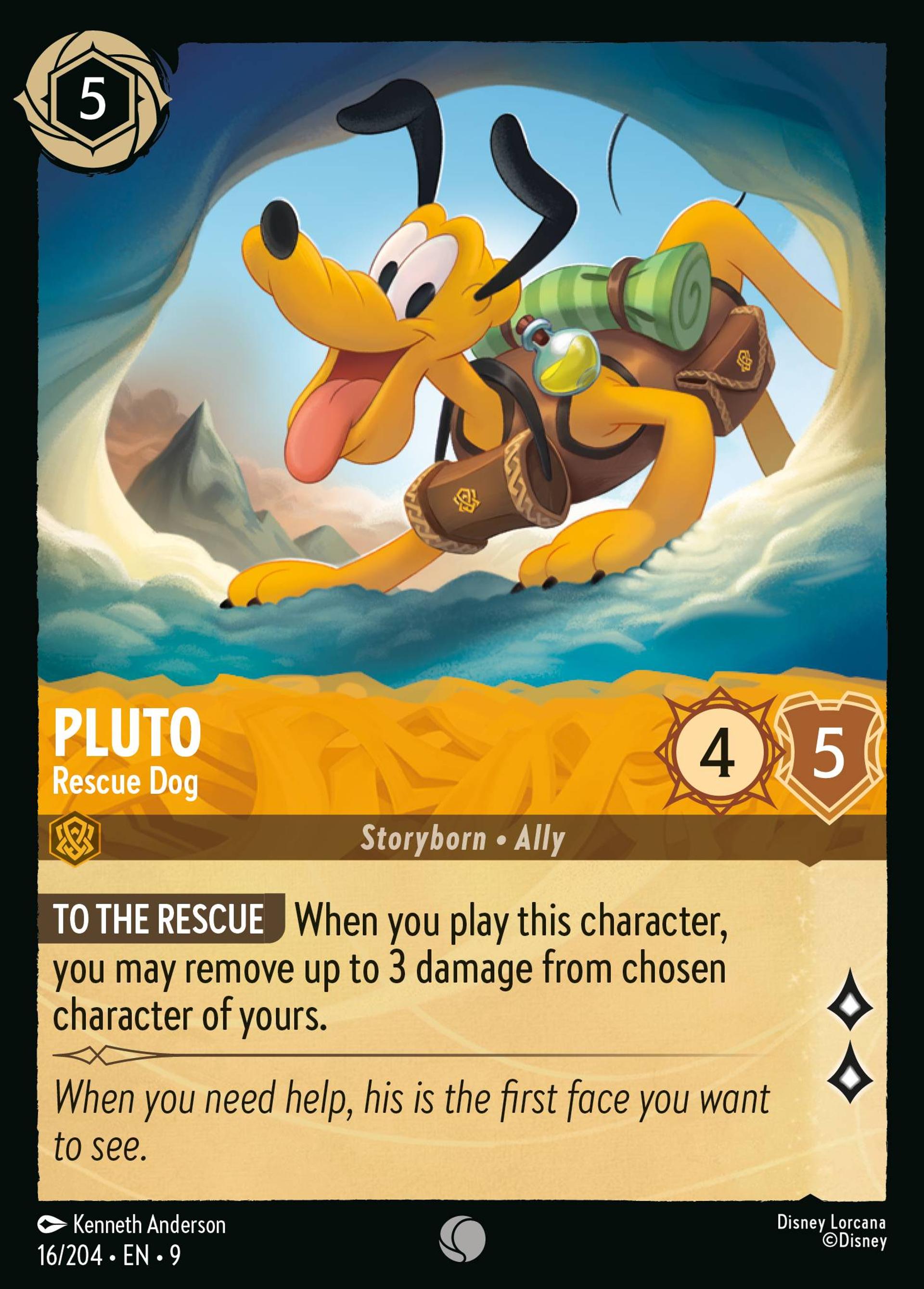 Pluto - Rescue Dog — Fabled — Lorcana