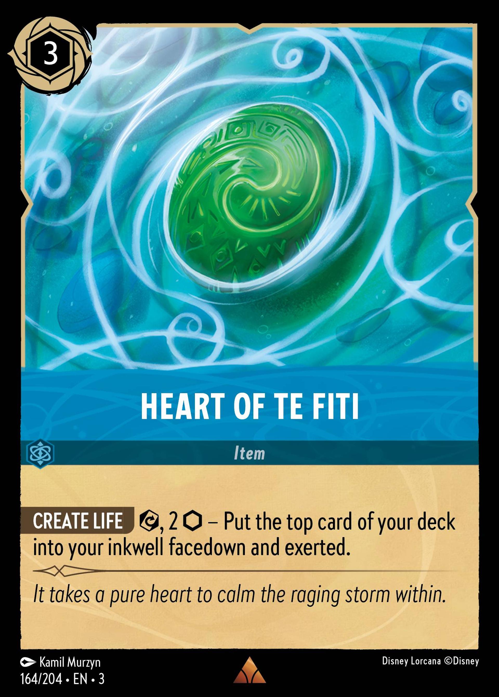 Le cœur de Te Fiti — Into the Inklands — Lorcana