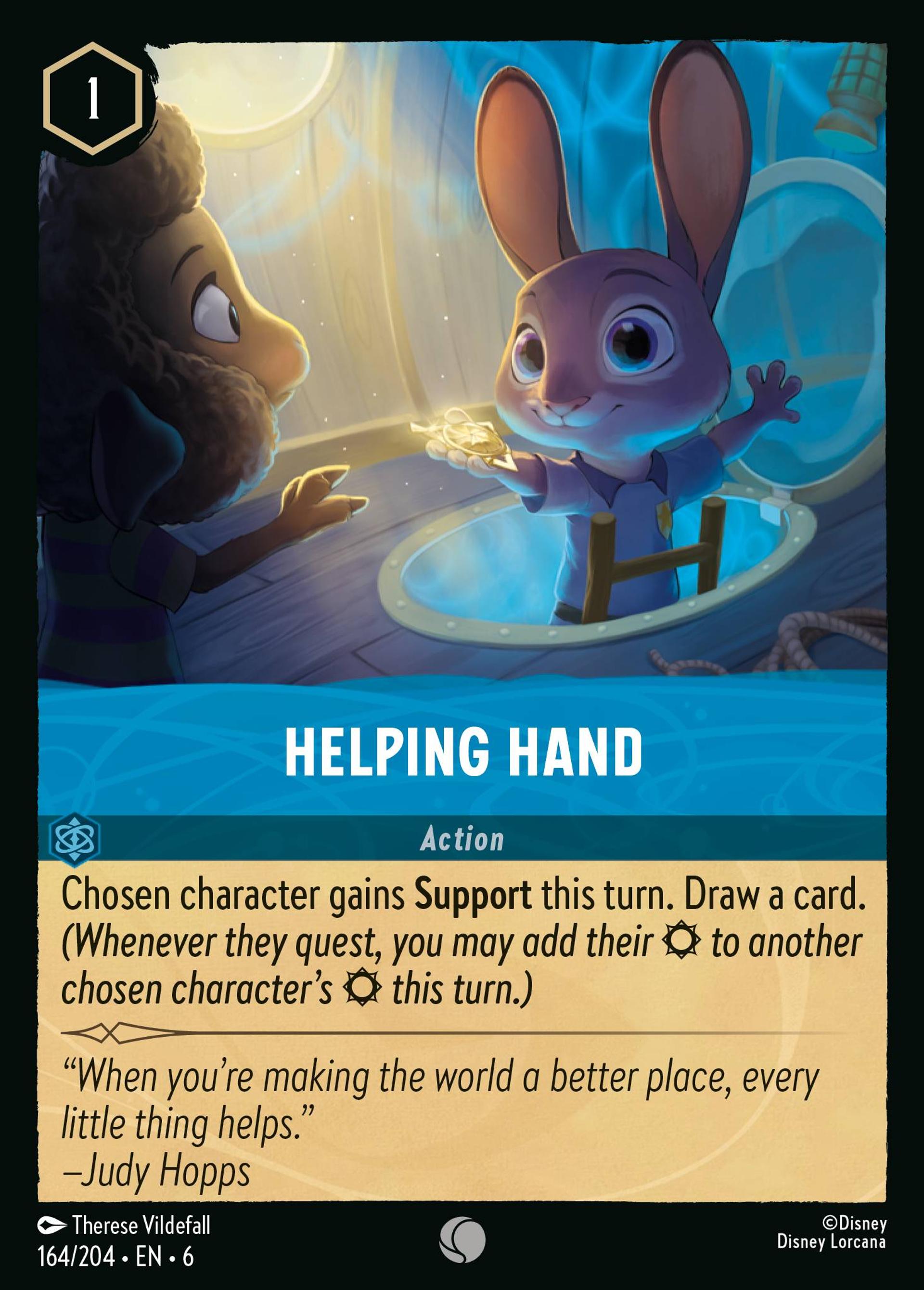 Helping Hand — Azurite Sea — Lorcana
