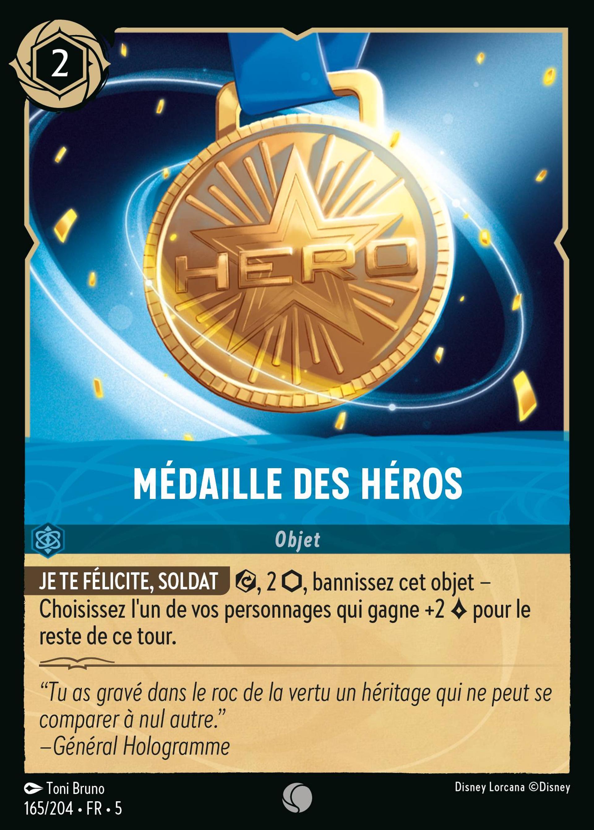 Médaille des Héros — Shimmering Skies — Lorcana