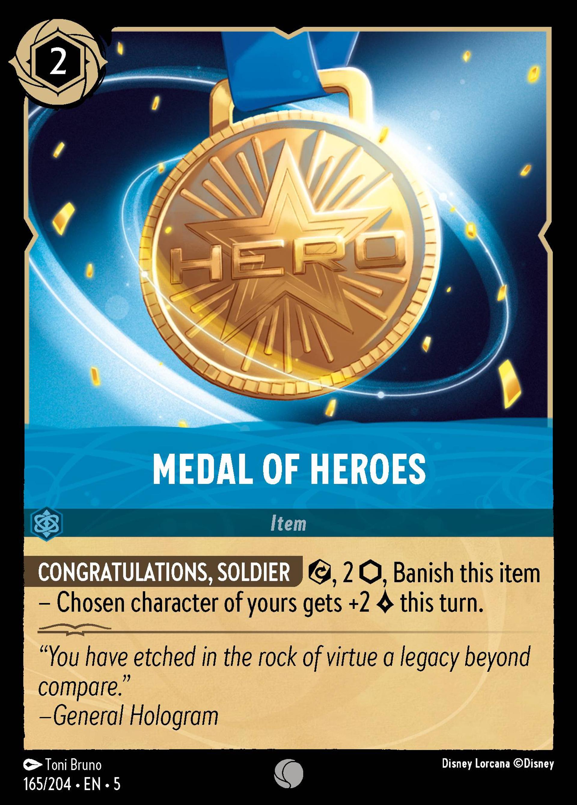 Medal of Heroes — Shimmering Skies — Lorcana