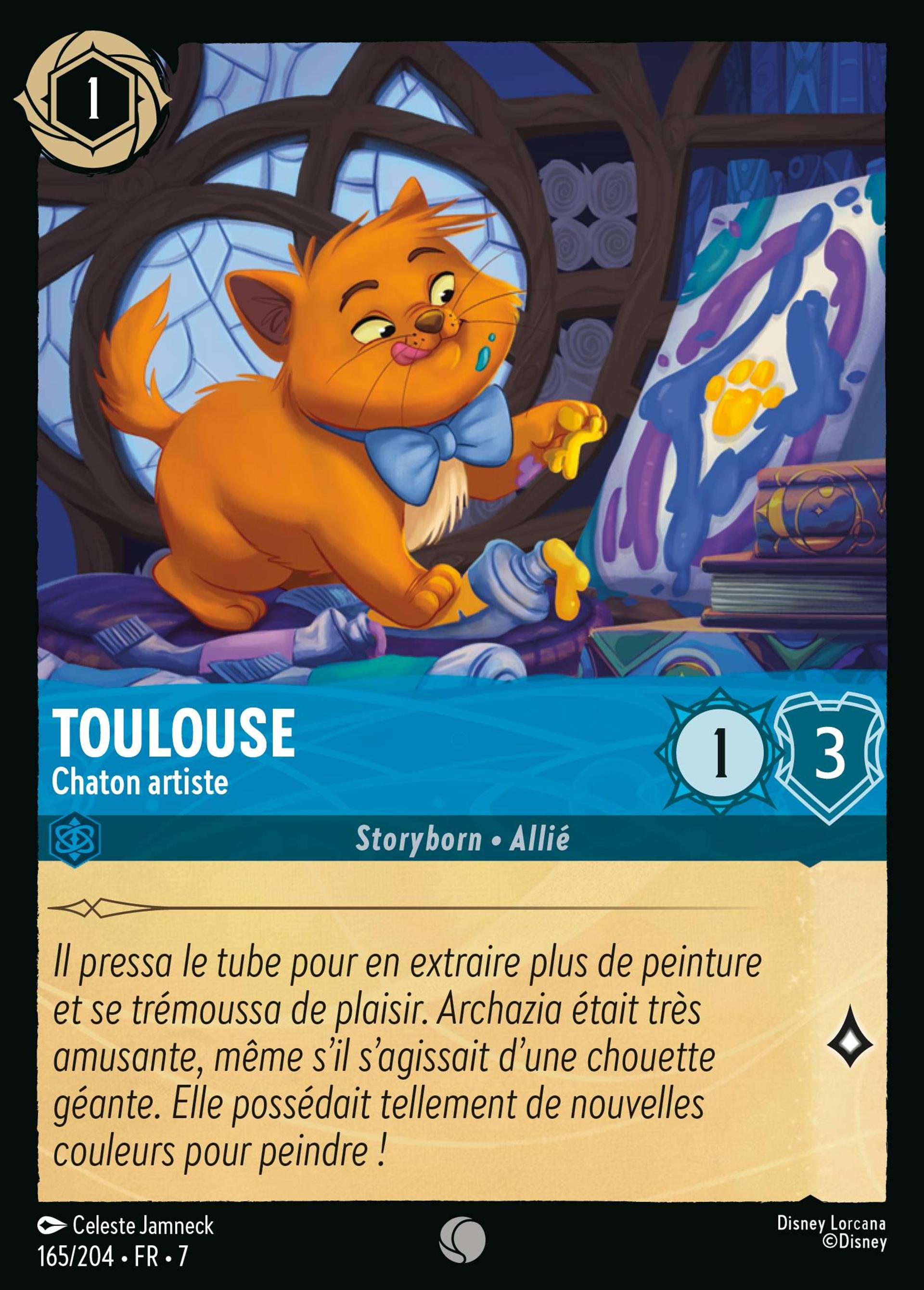 Toulouse - Chaton artiste — Archazia's Island — Lorcana