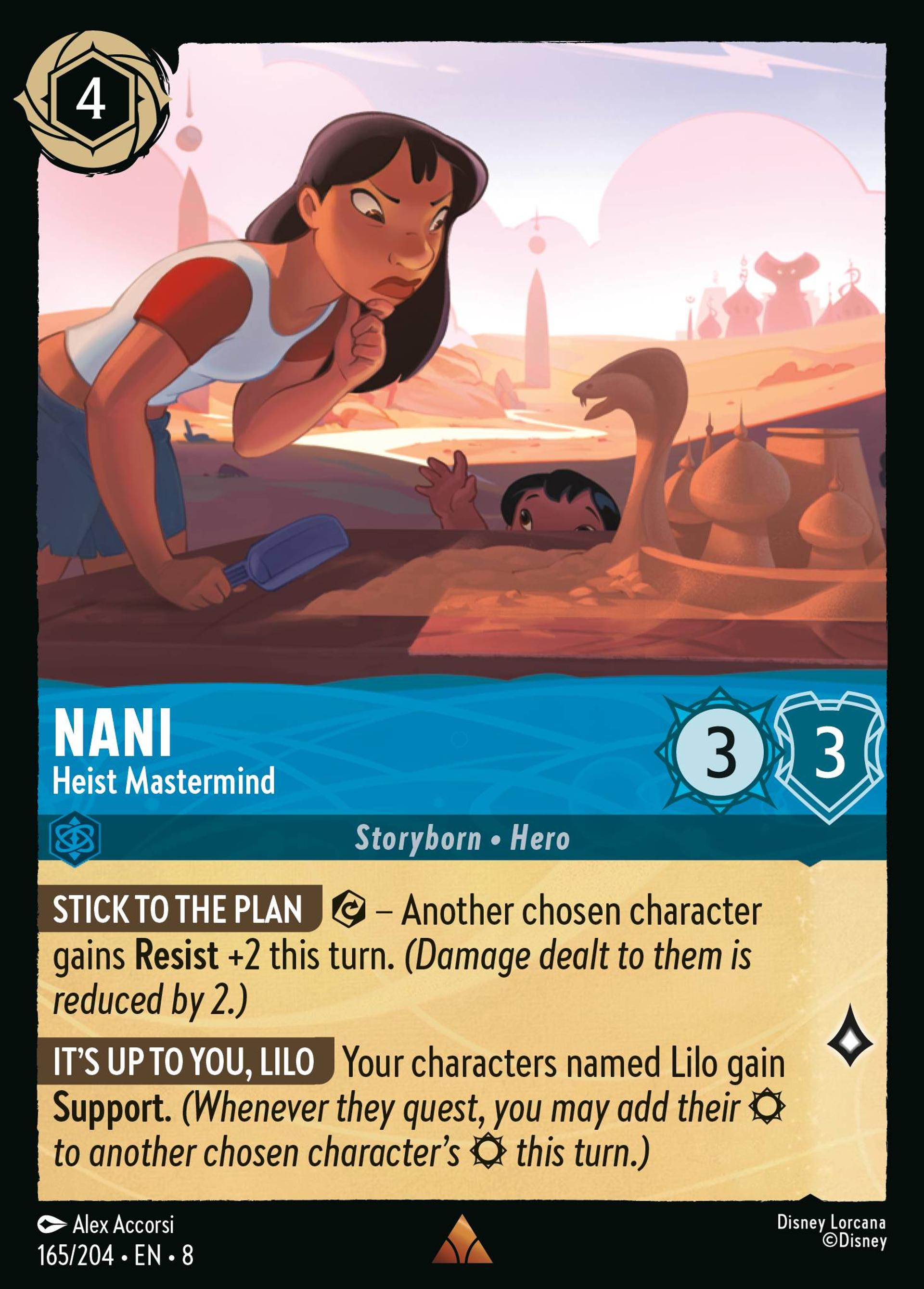 Nani - Cerveau du vol — The Reign of Jafar — Lorcana