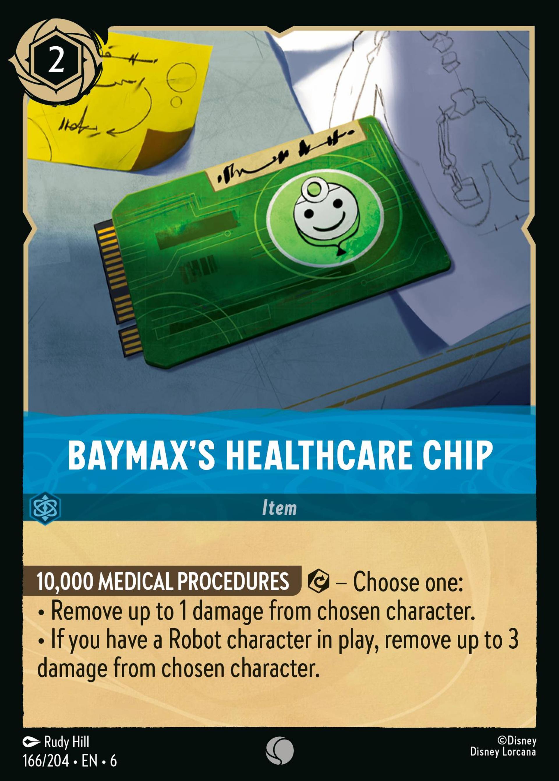 Baymax's Healthcare Chip — Azurite Sea — Lorcana
