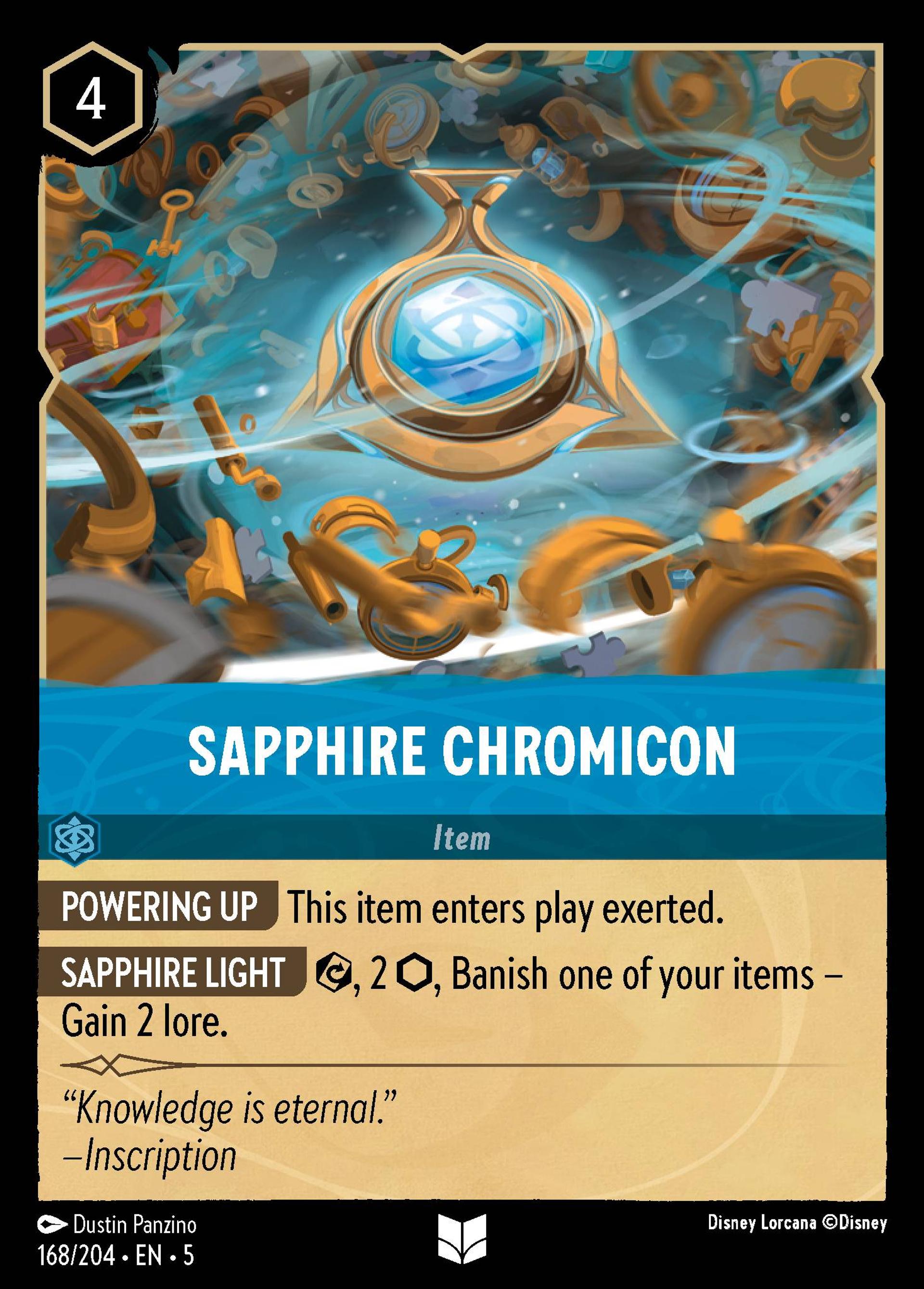 Sapphire Chromicon — Shimmering Skies — Lorcana