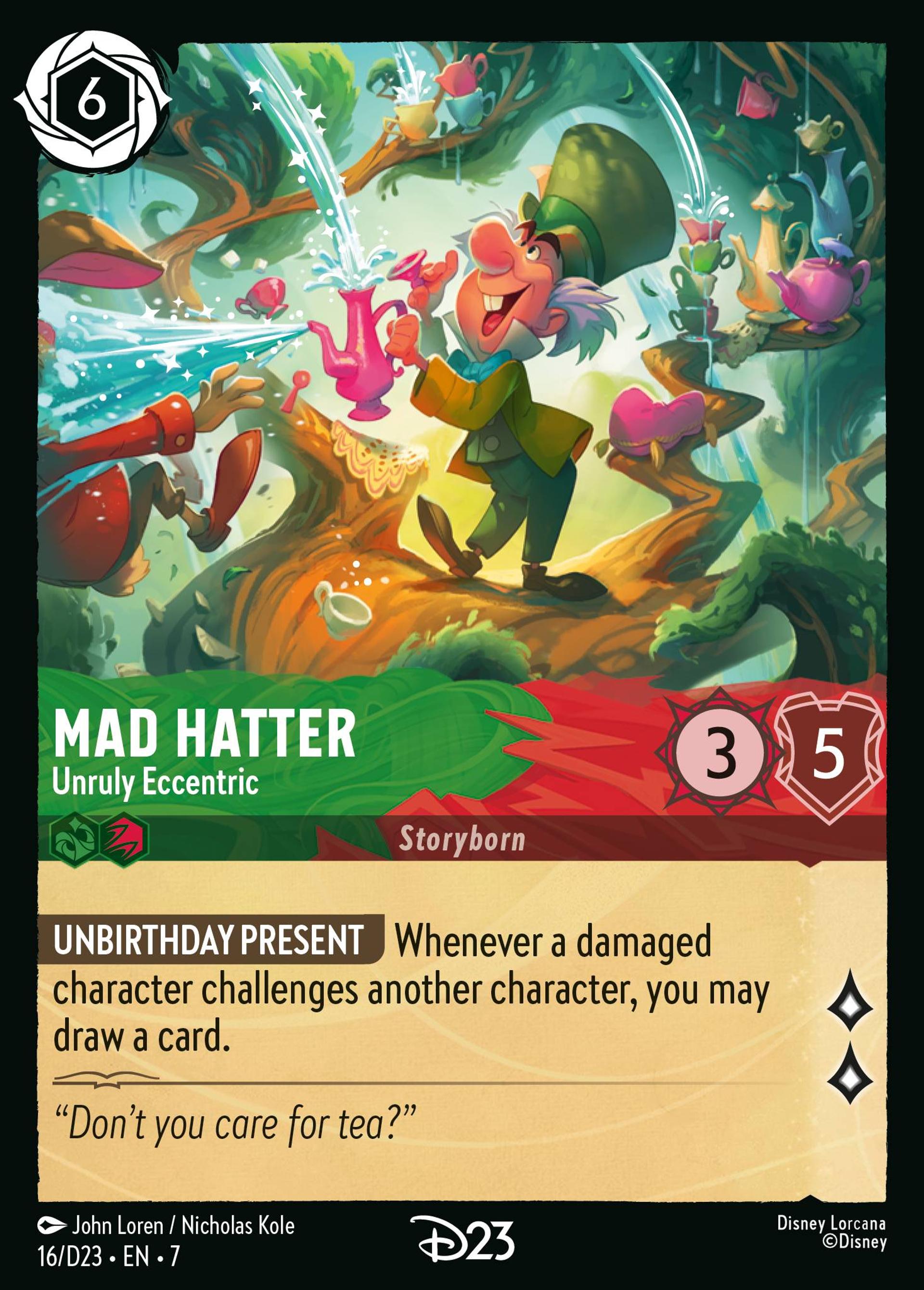 Mad Hatter - Unruly Eccentric — D23 Expo 2024 Collector's Set — Lorcana
