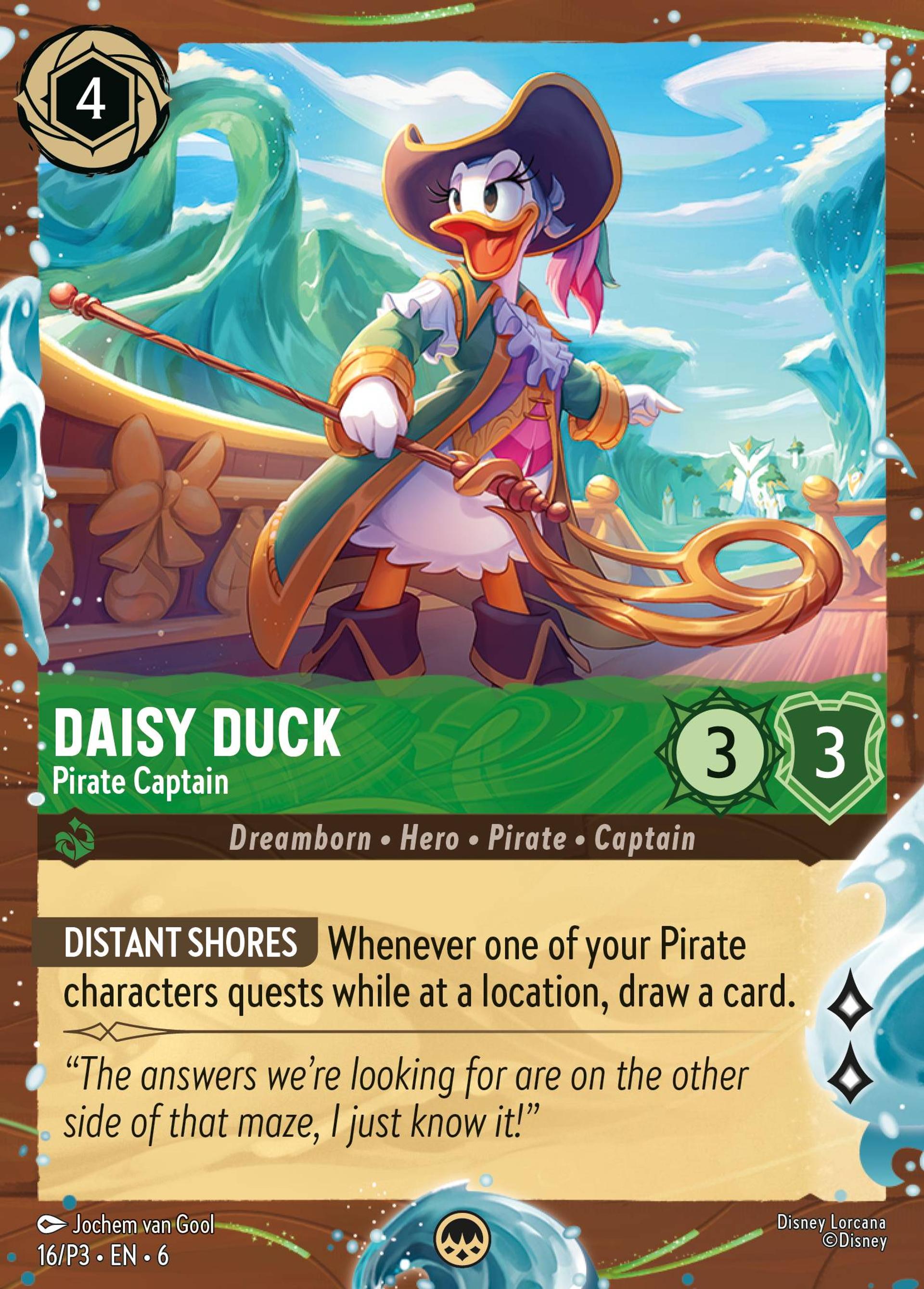 Daisy Duck - Pirate Captain — Promos - Year 3 — Lorcana
