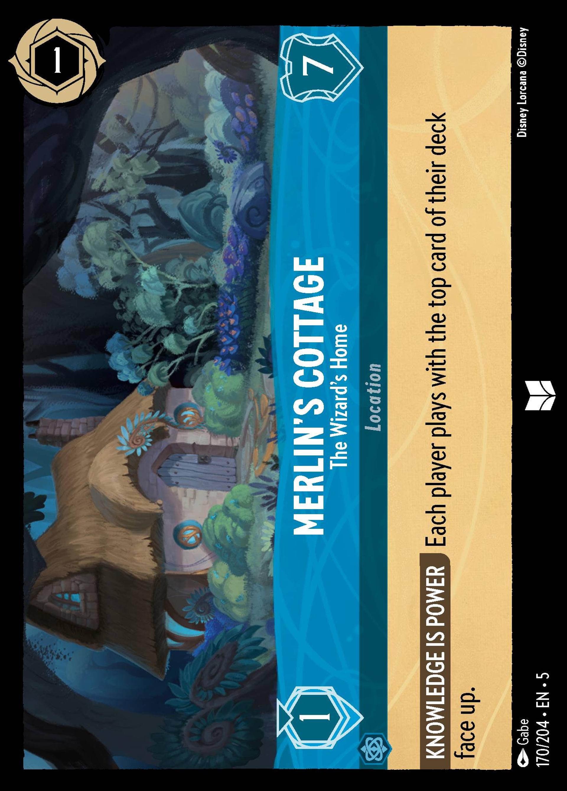 Merlin's Cottage - The Wizard's Home — Shimmering Skies — Lorcana