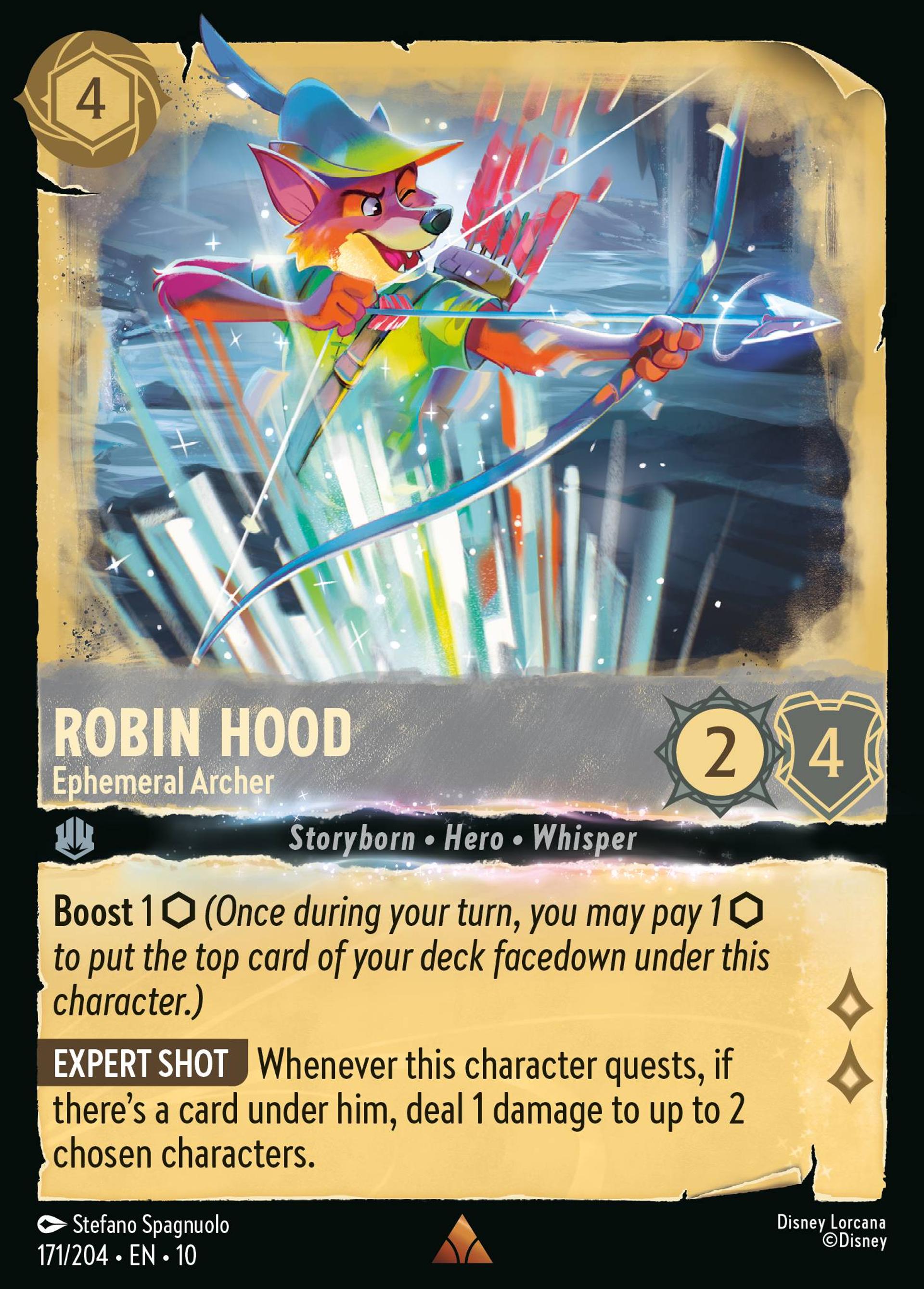 Robin Hood - Ephemeral Archer — Whispers in the Well — Lorcana