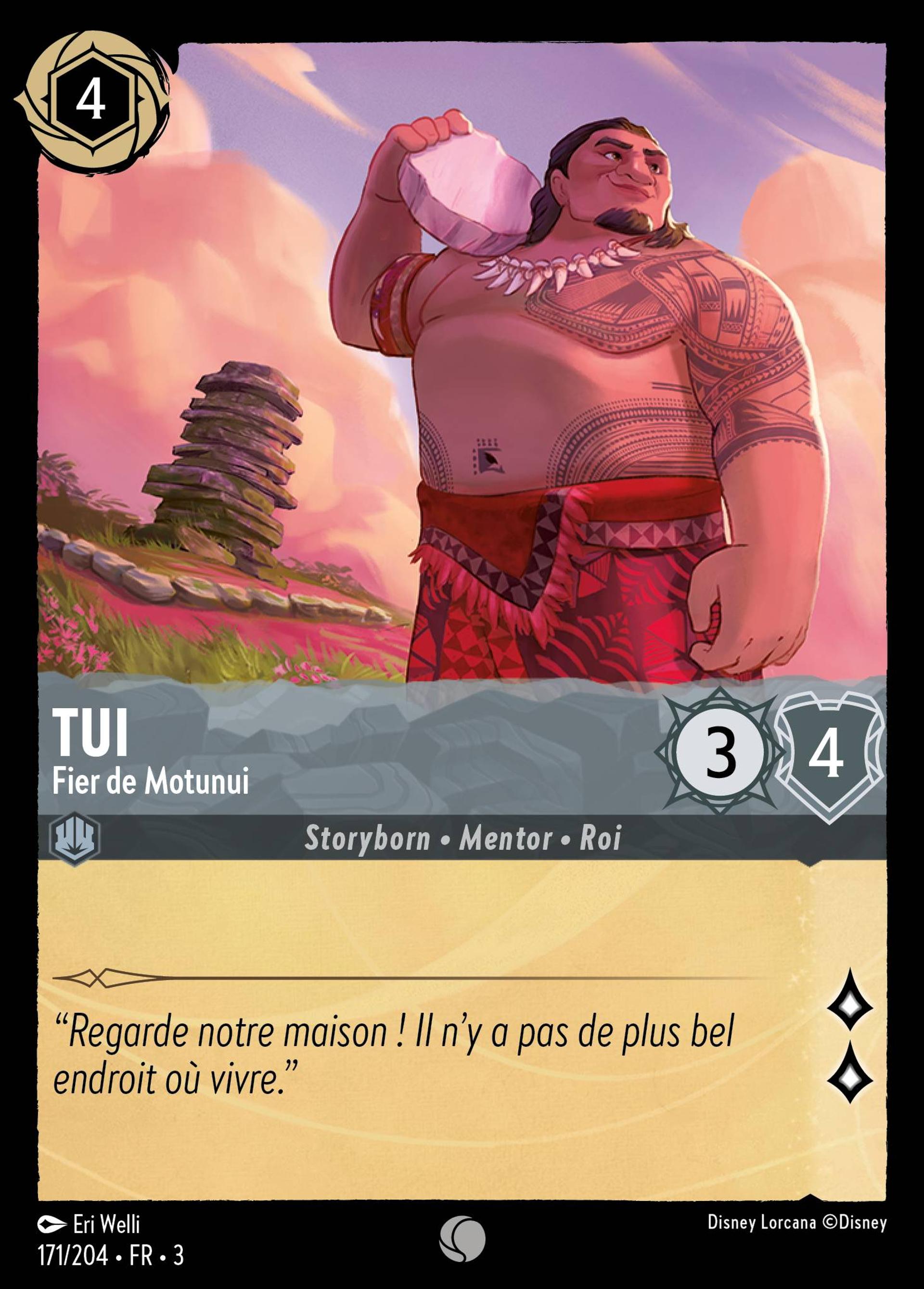 Tui - Fier de Motunui — Into the Inklands — Lorcana