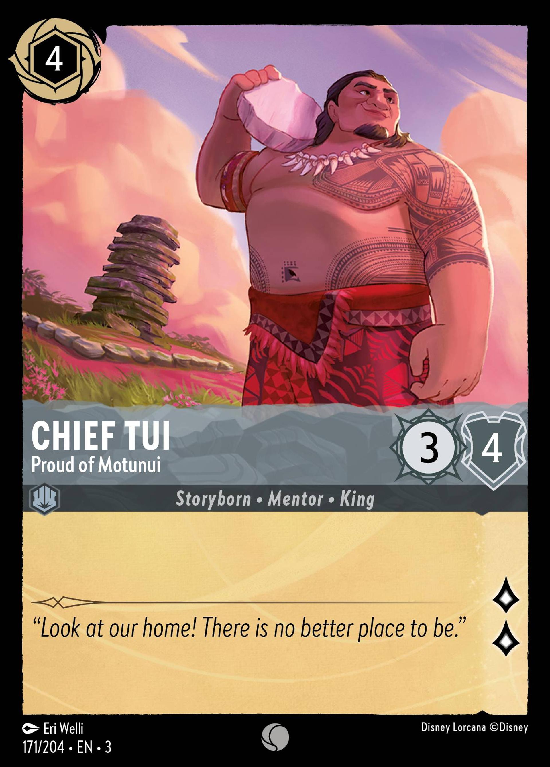 Tui - Fier de Motunui — Into the Inklands — Lorcana