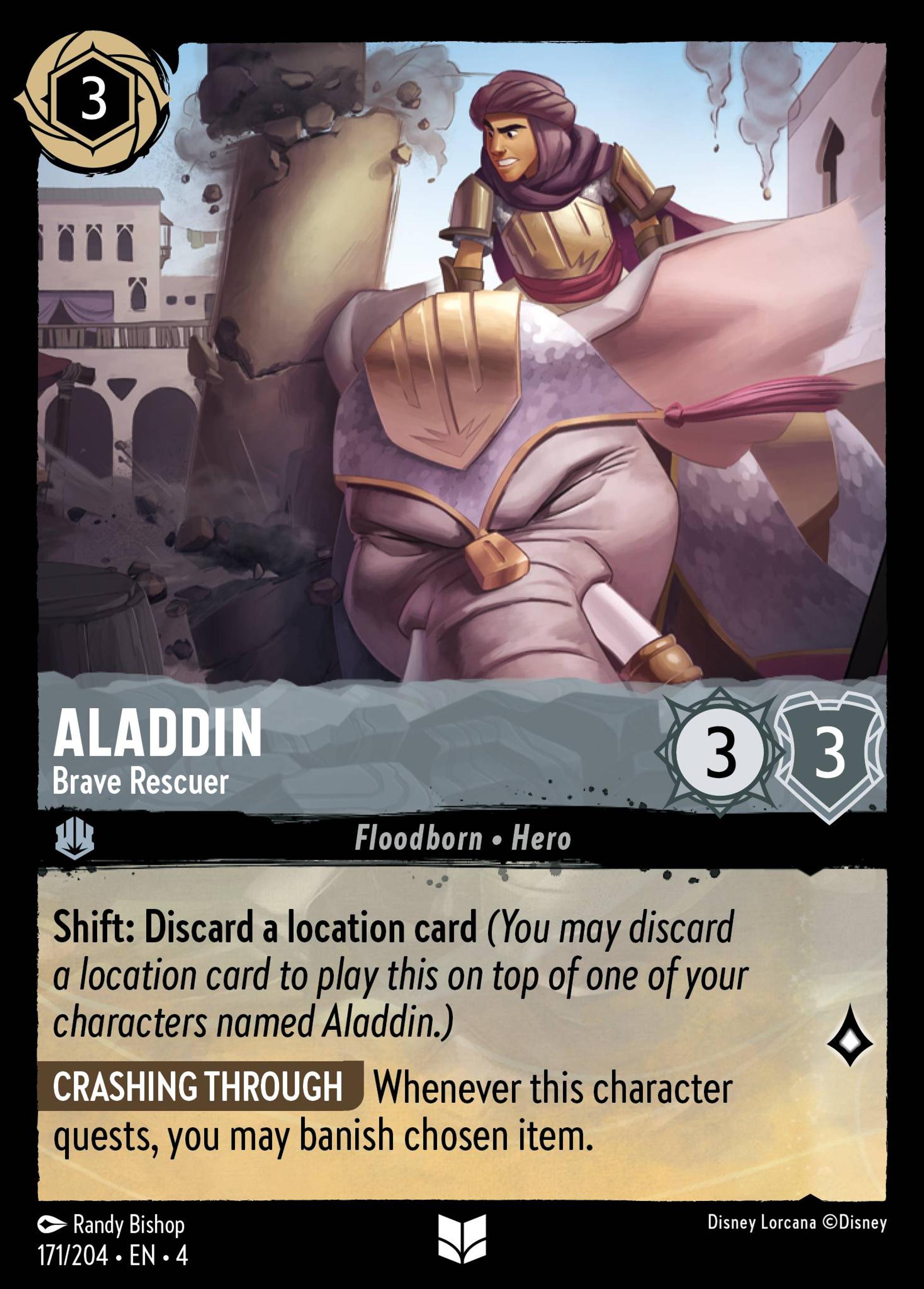 Aladdin - Brave Rescuer — Ursula's Return — Lorcana