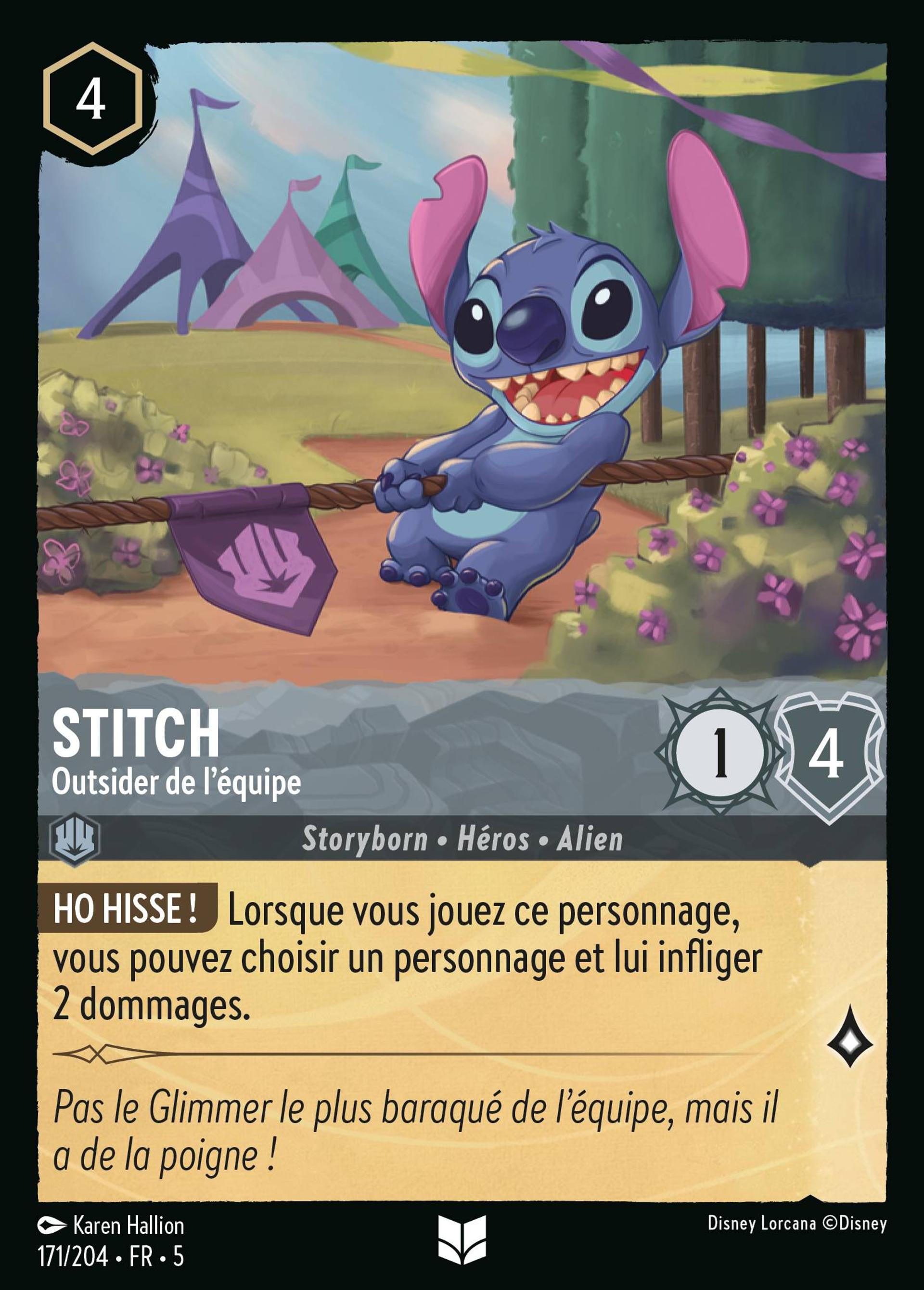 Stitch - Outsider de l'équipe — Shimmering Skies — Lorcana