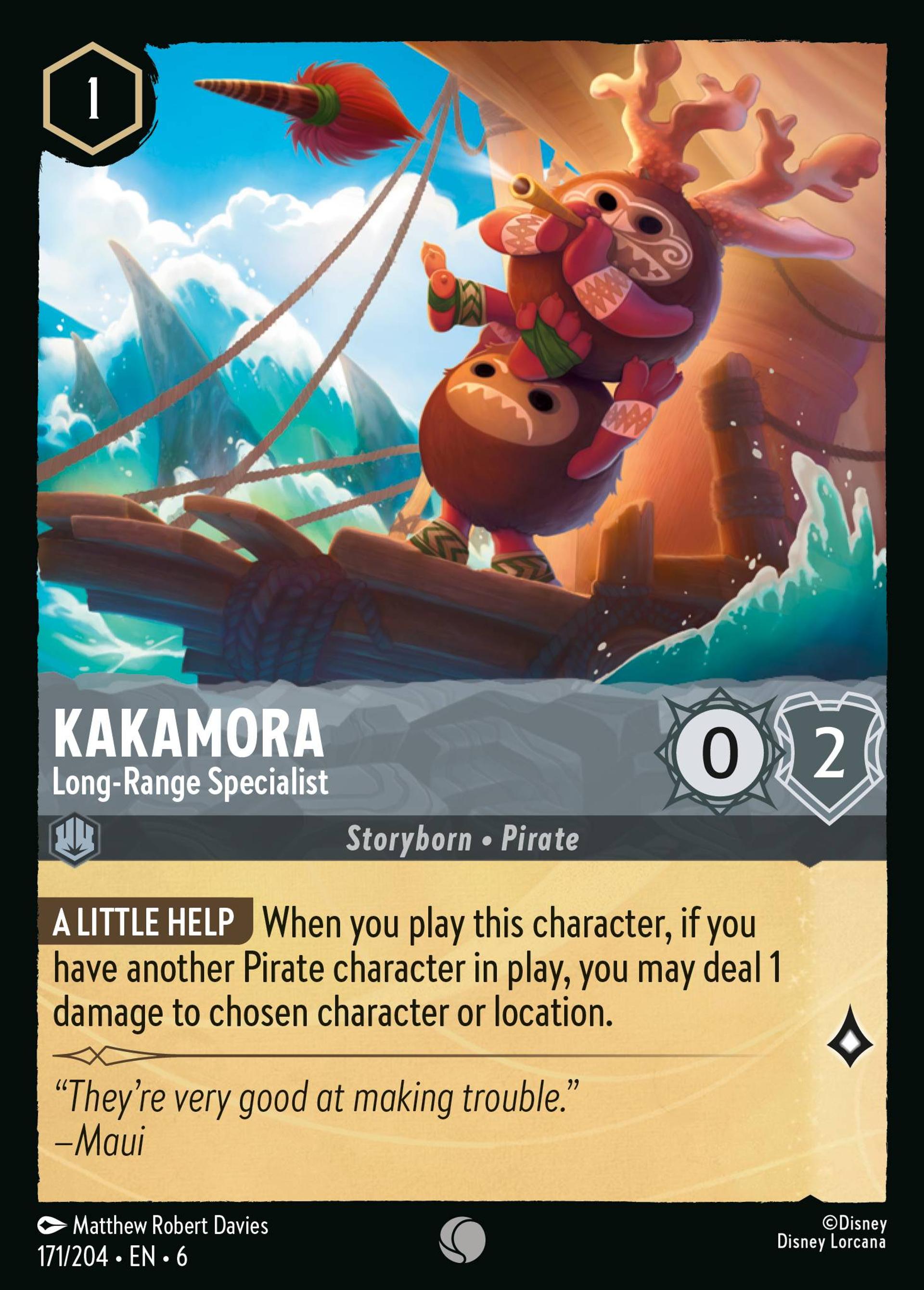 Kakamora - Long-Range Specialist — Azurite Sea — Lorcana