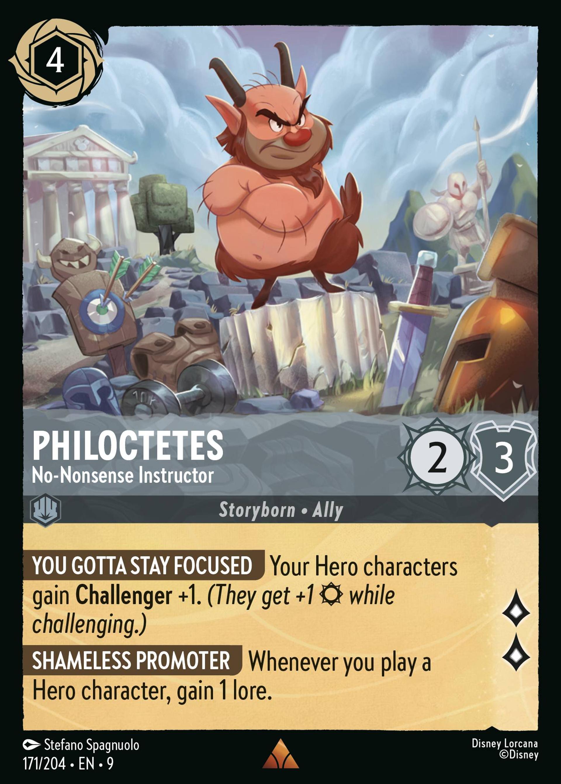 Philoctetes - No-Nonsense Instructor — Fabled — Lorcana