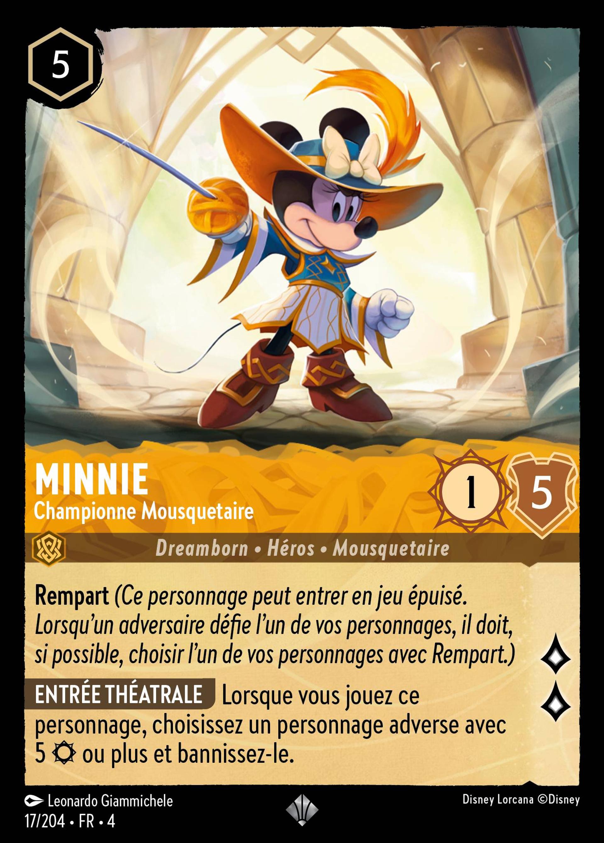 Minnie - Championne Mousquetaire — Ursula's Return — Lorcana