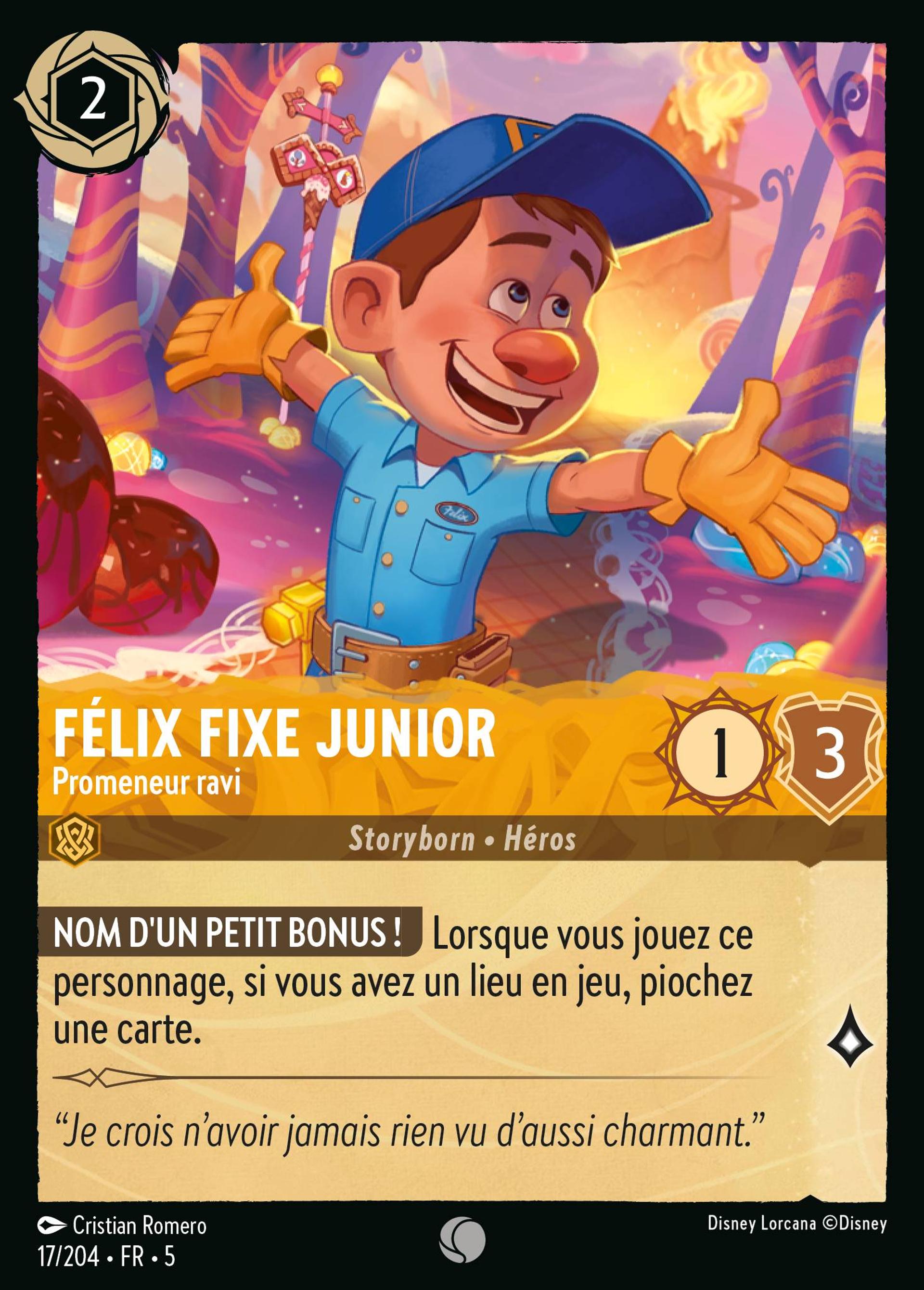 Félix Fixe Junior - Promeneur ravi — Shimmering Skies — Lorcana