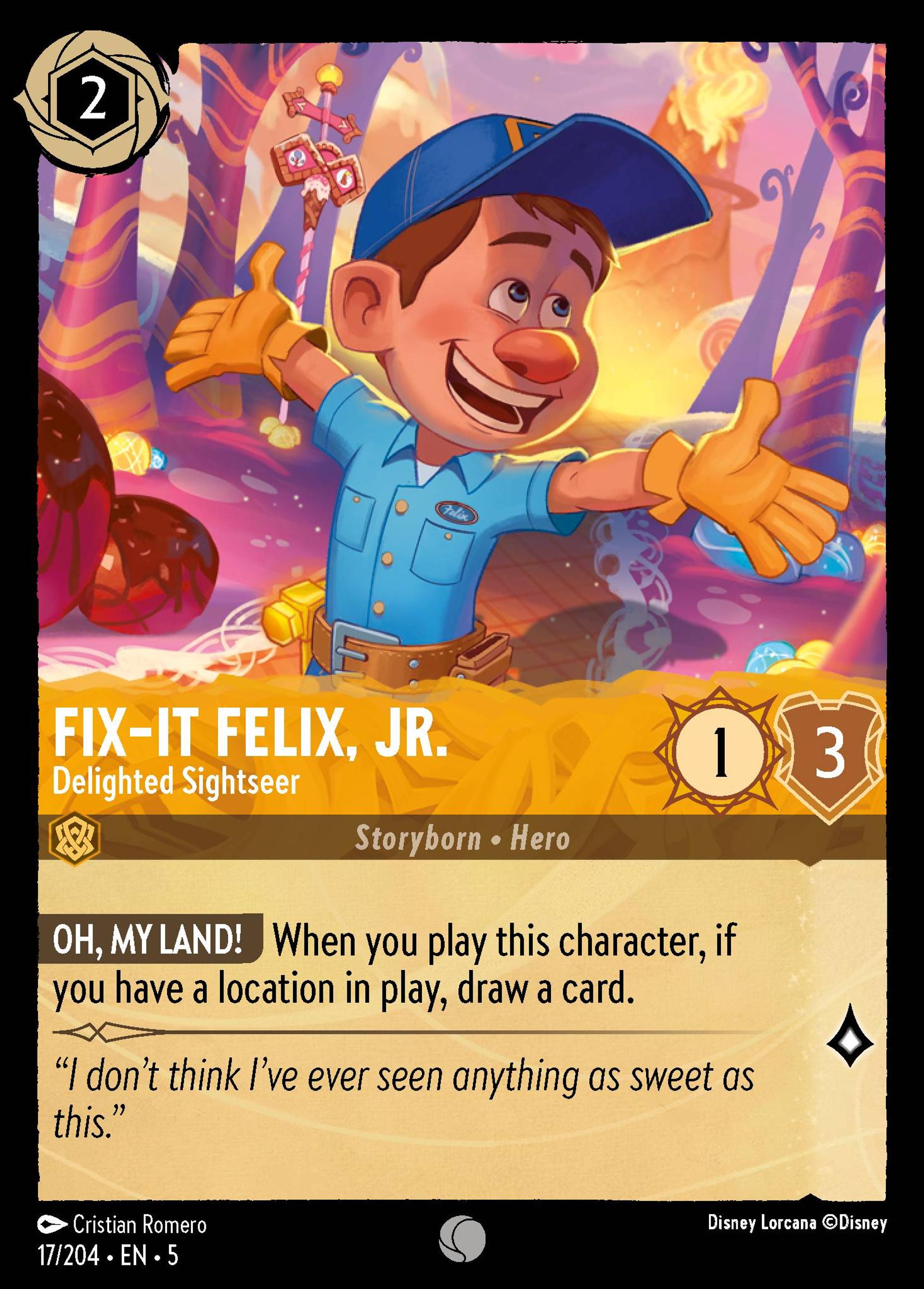 Fix-It Felix, Jr. - Delighted Sightseer — Shimmering Skies — Lorcana