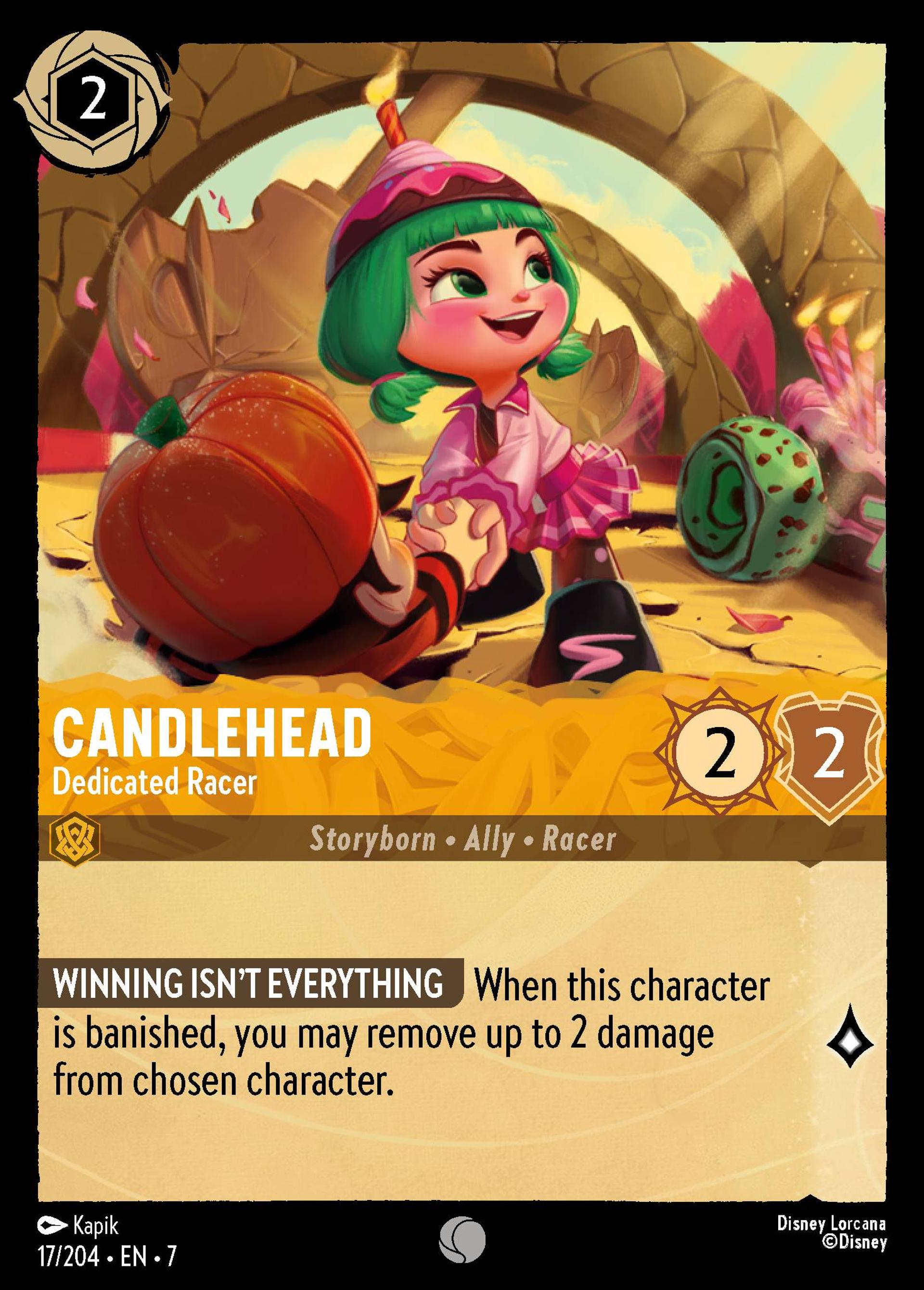 Candlehead - Dedicated Racer — Archazia's Island — Lorcana