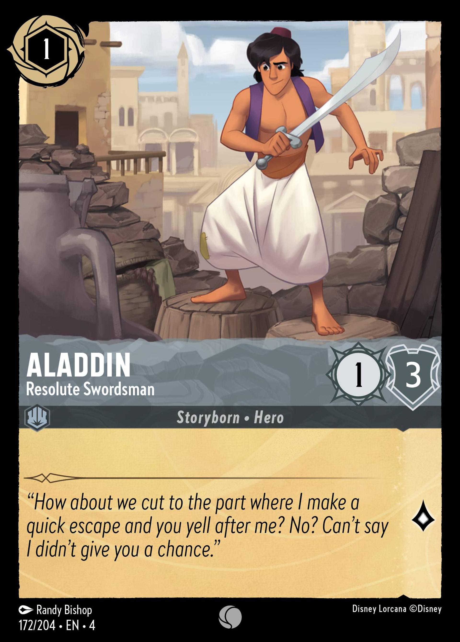 Aladdin - Resolute Swordsman — Ursula's Return — Lorcana