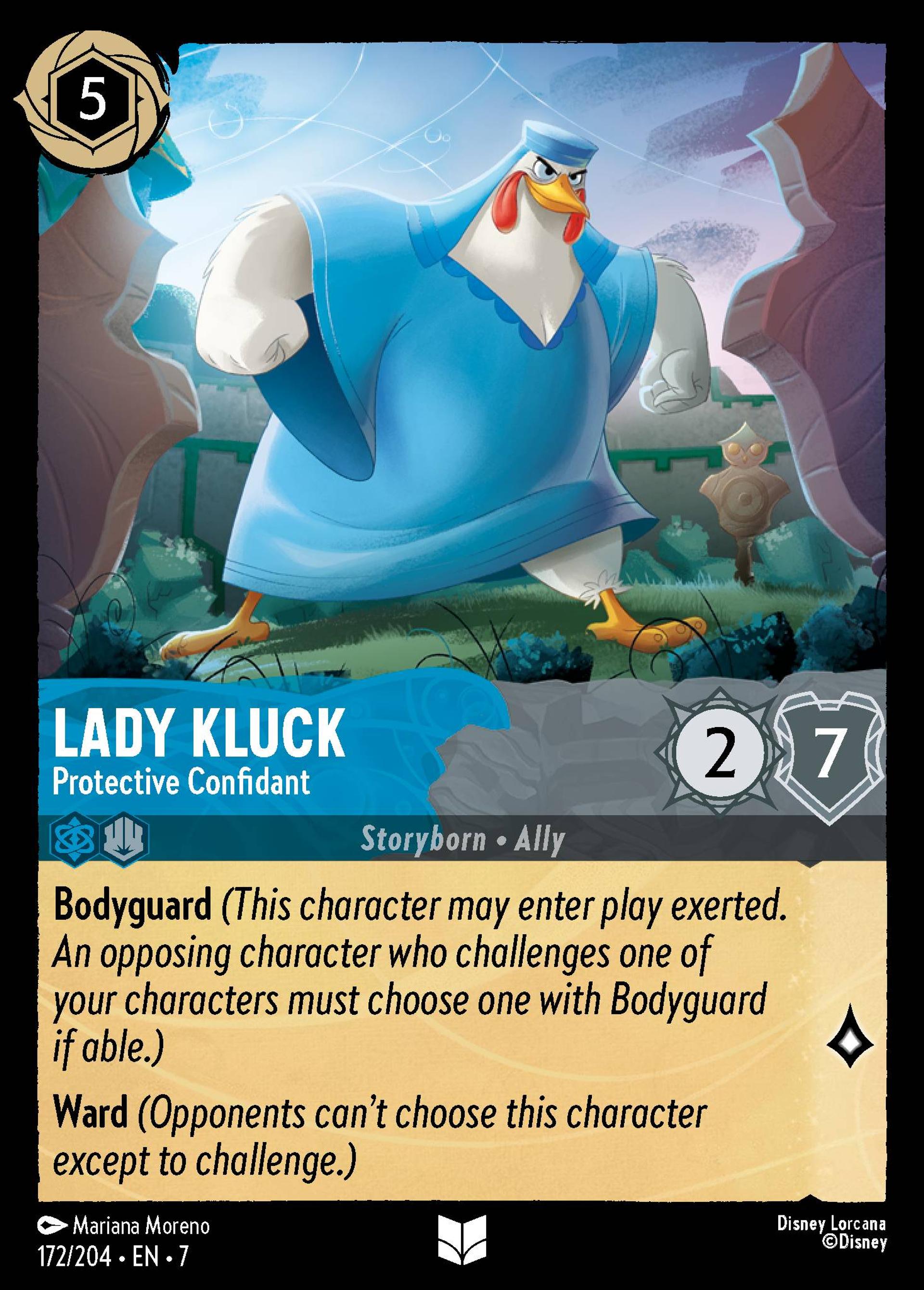 Lady Kluck - Protective Confidant — Archazia's Island — Lorcana