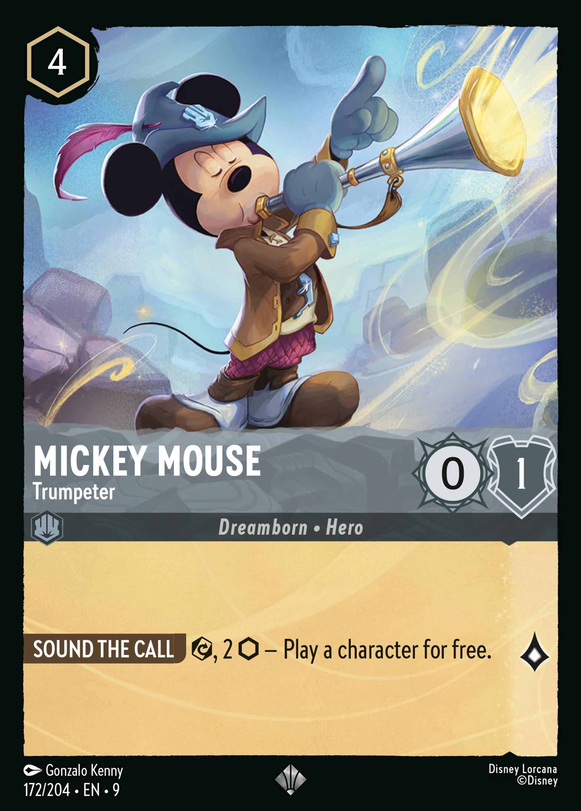 Mickey Mouse - Trumpeter — Fabled — Lorcana