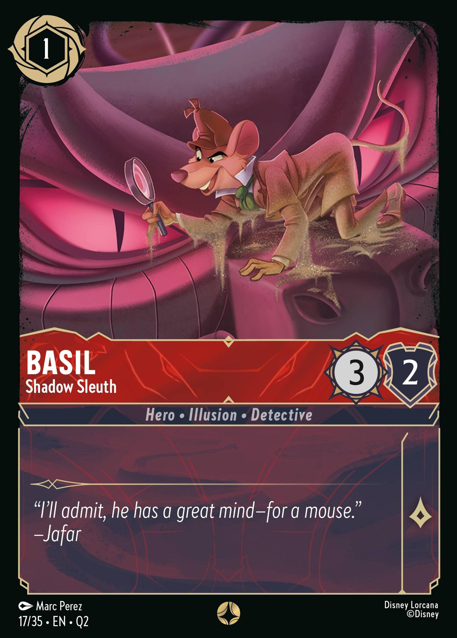 Basil - Shadow Sleuth — Illumineer's Quest: Palace Heist — Lorcana