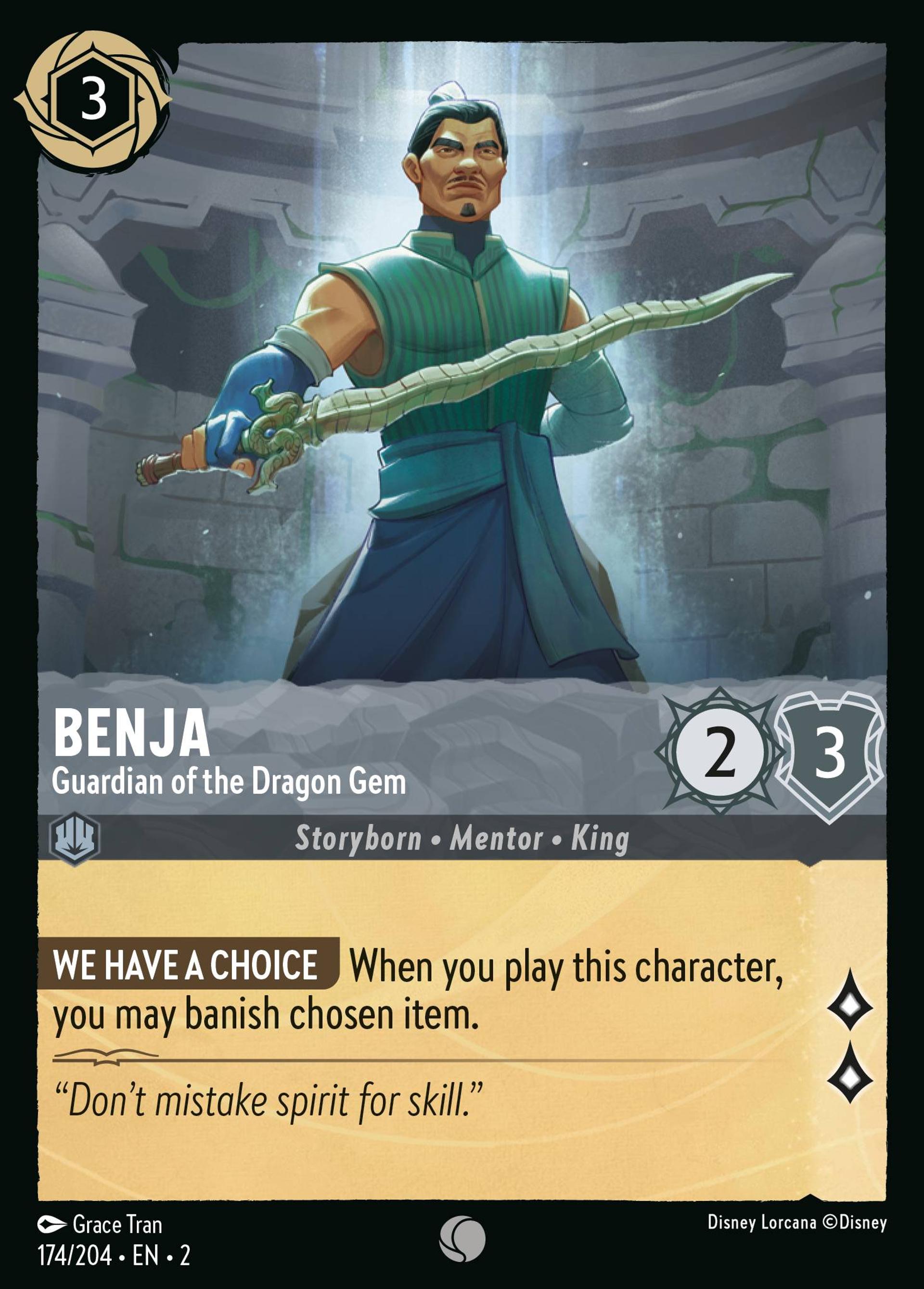 Benja - Gardien de la Pierre de Dragon — Rise of the Floodborn — Lorcana