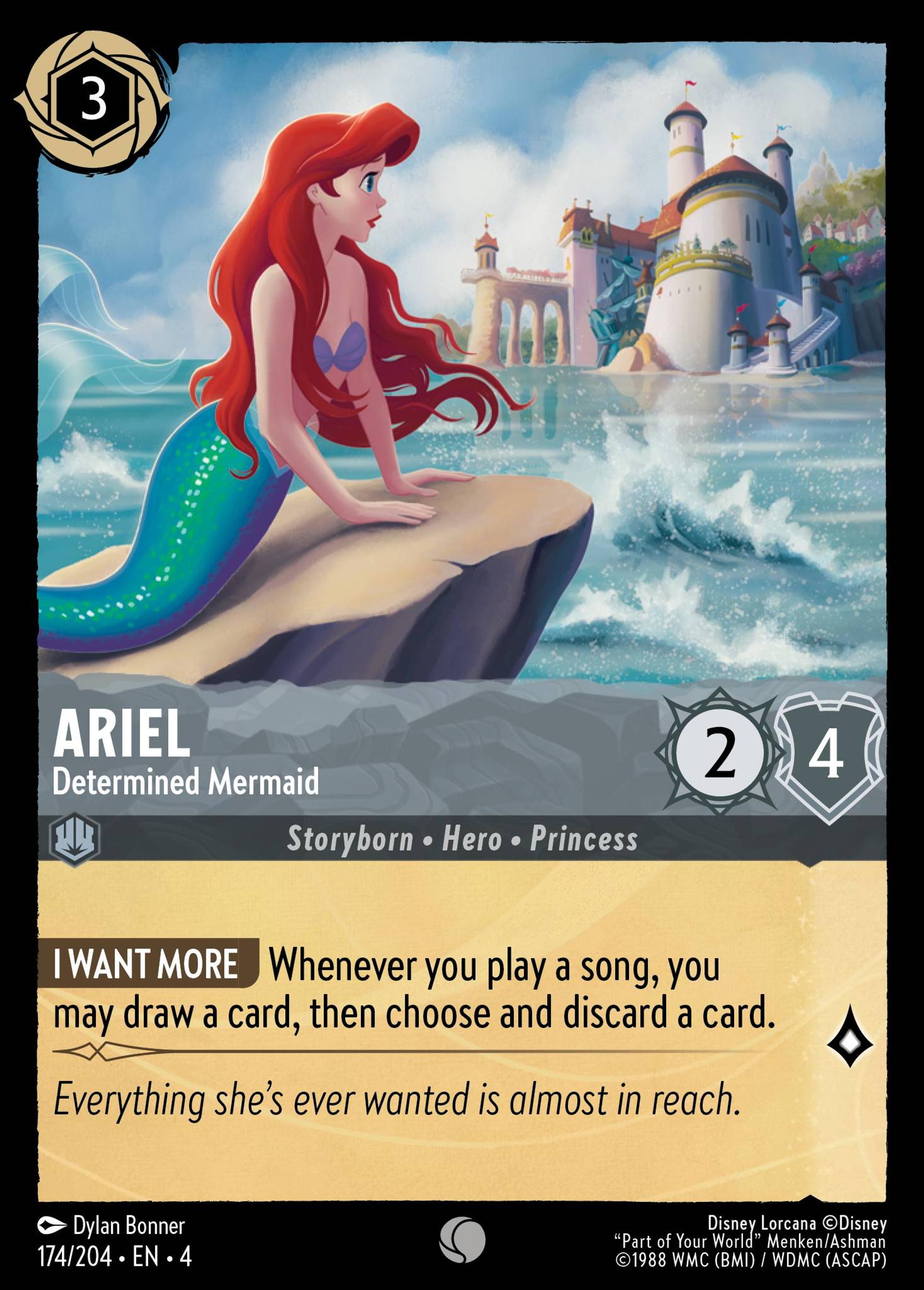 Ariel - Determined Mermaid — Ursula's Return — Lorcana