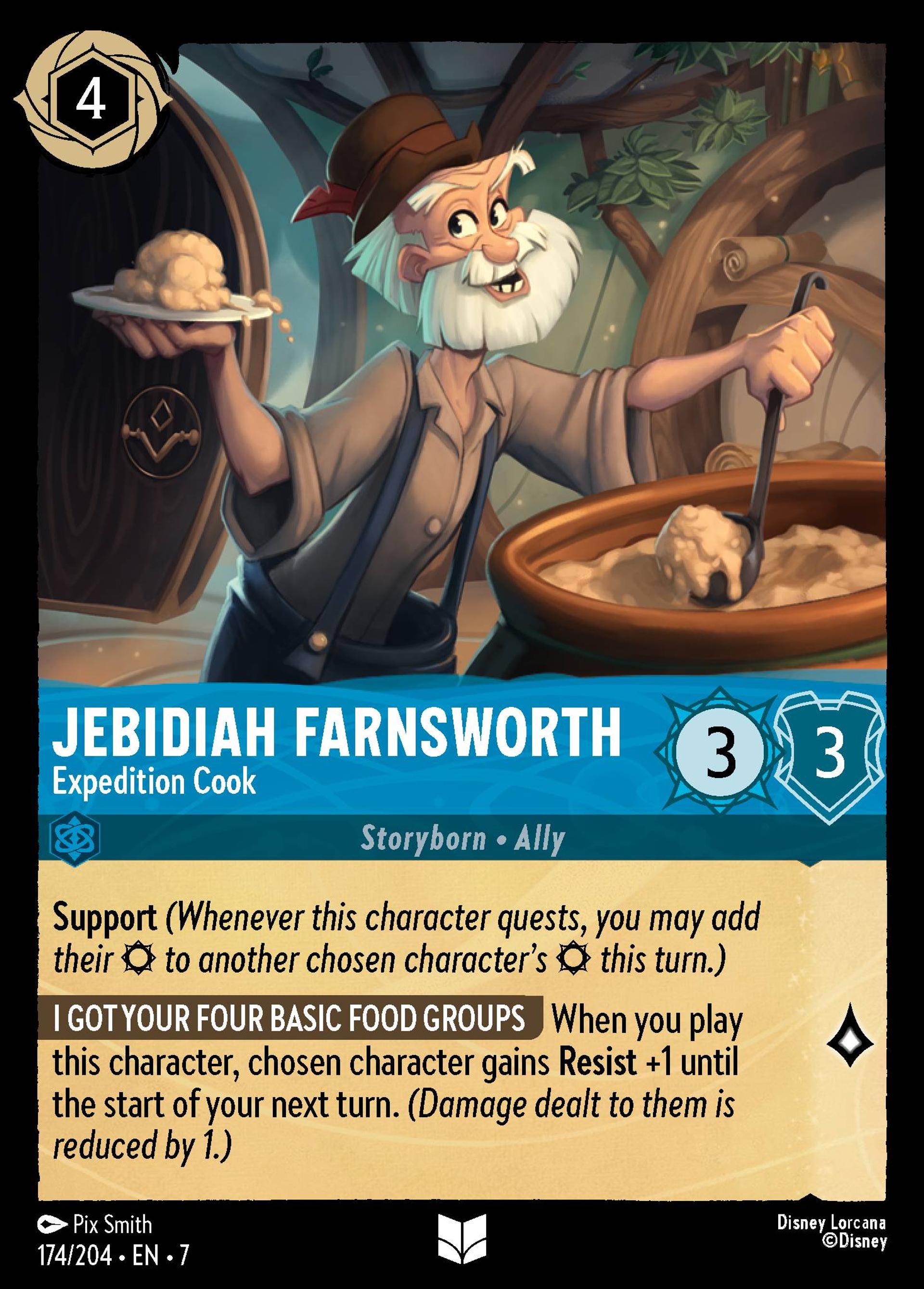 Jebidiah Farnsworth - Expedition Cook — Archazia's Island — Lorcana