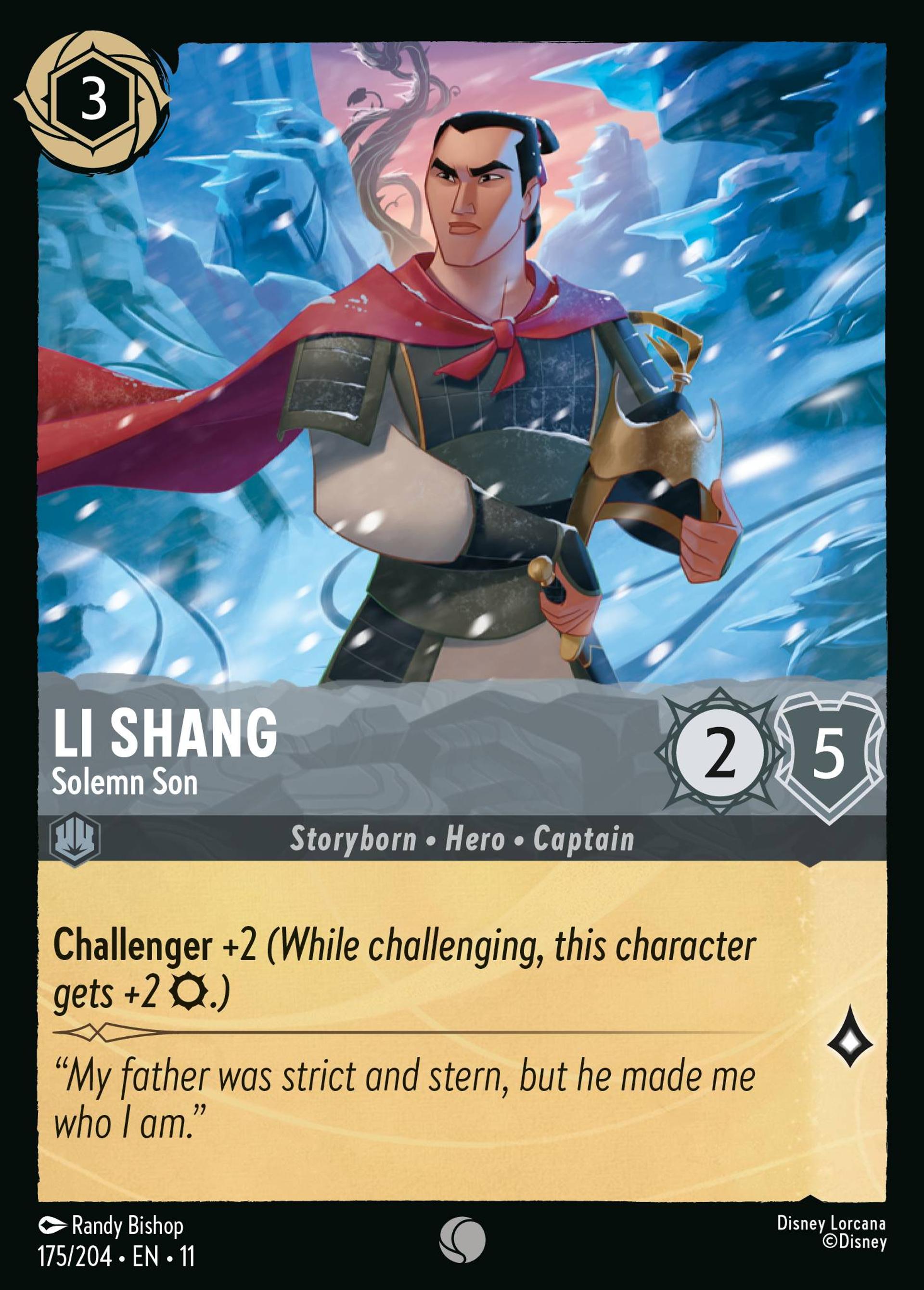 Li Shang - Fils solennel — Winterspell — Lorcana