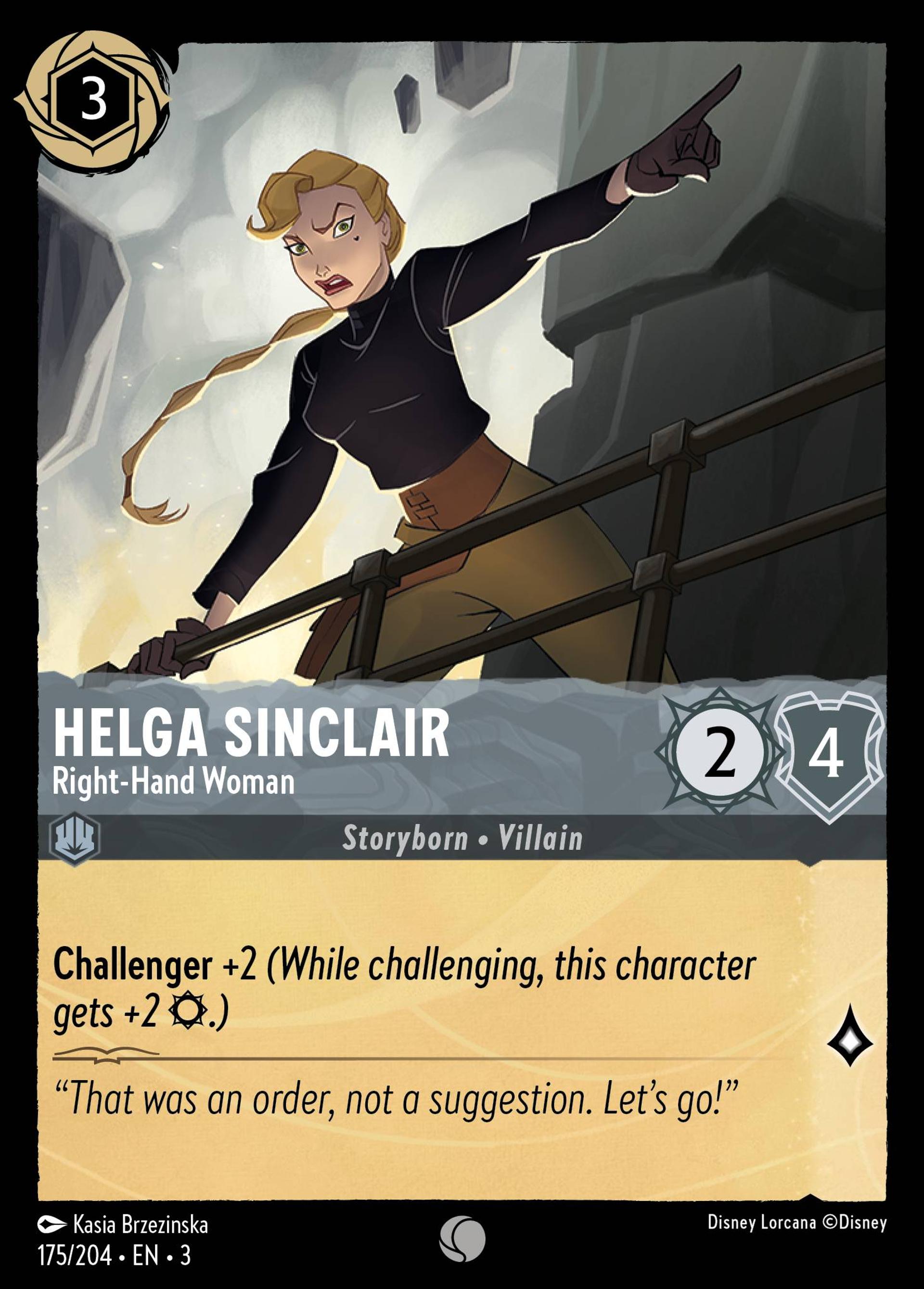 Helga Sinclair - Bras droit — Into the Inklands — Lorcana