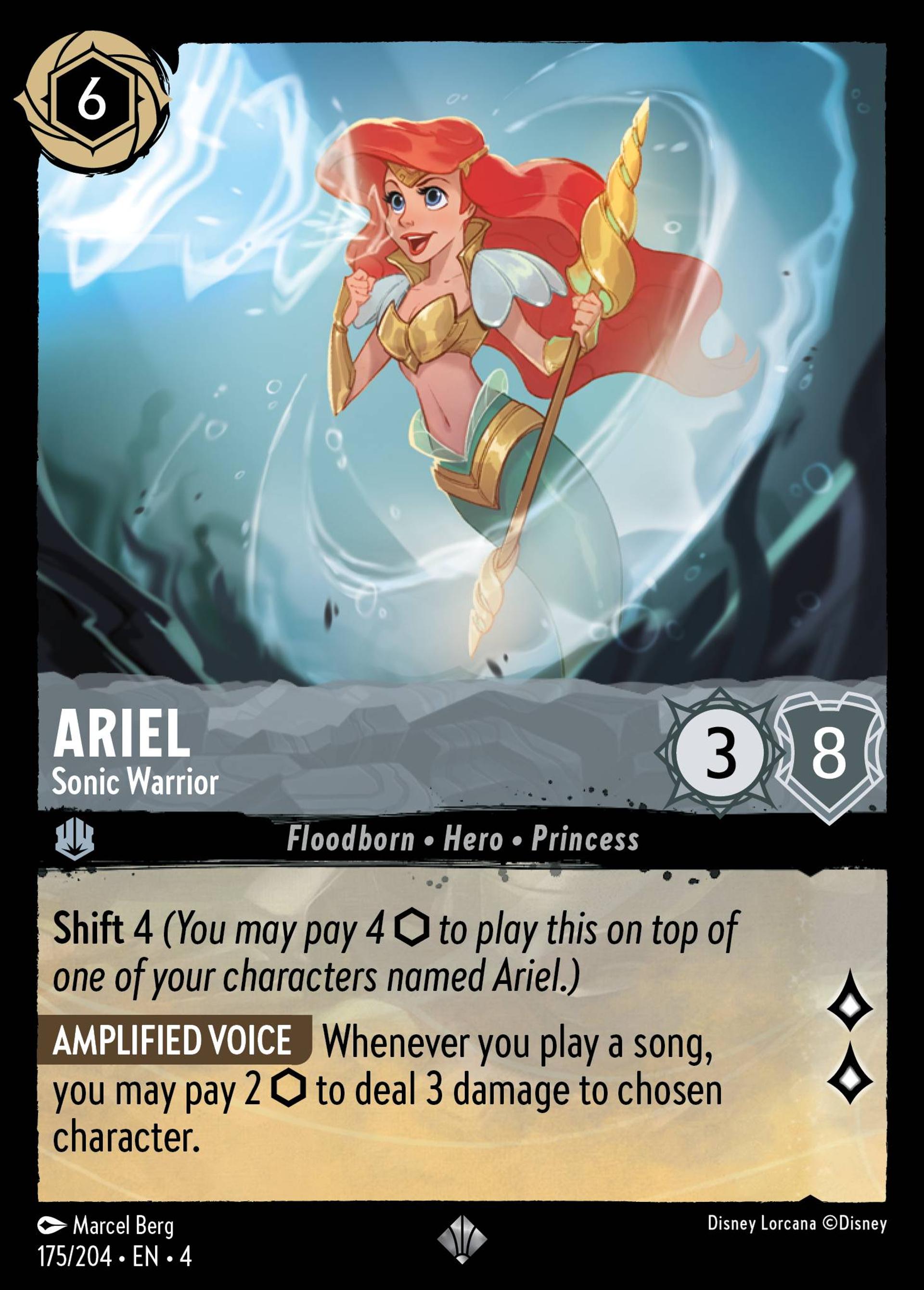 Ariel - Sonic Warrior — Ursula's Return — Lorcana