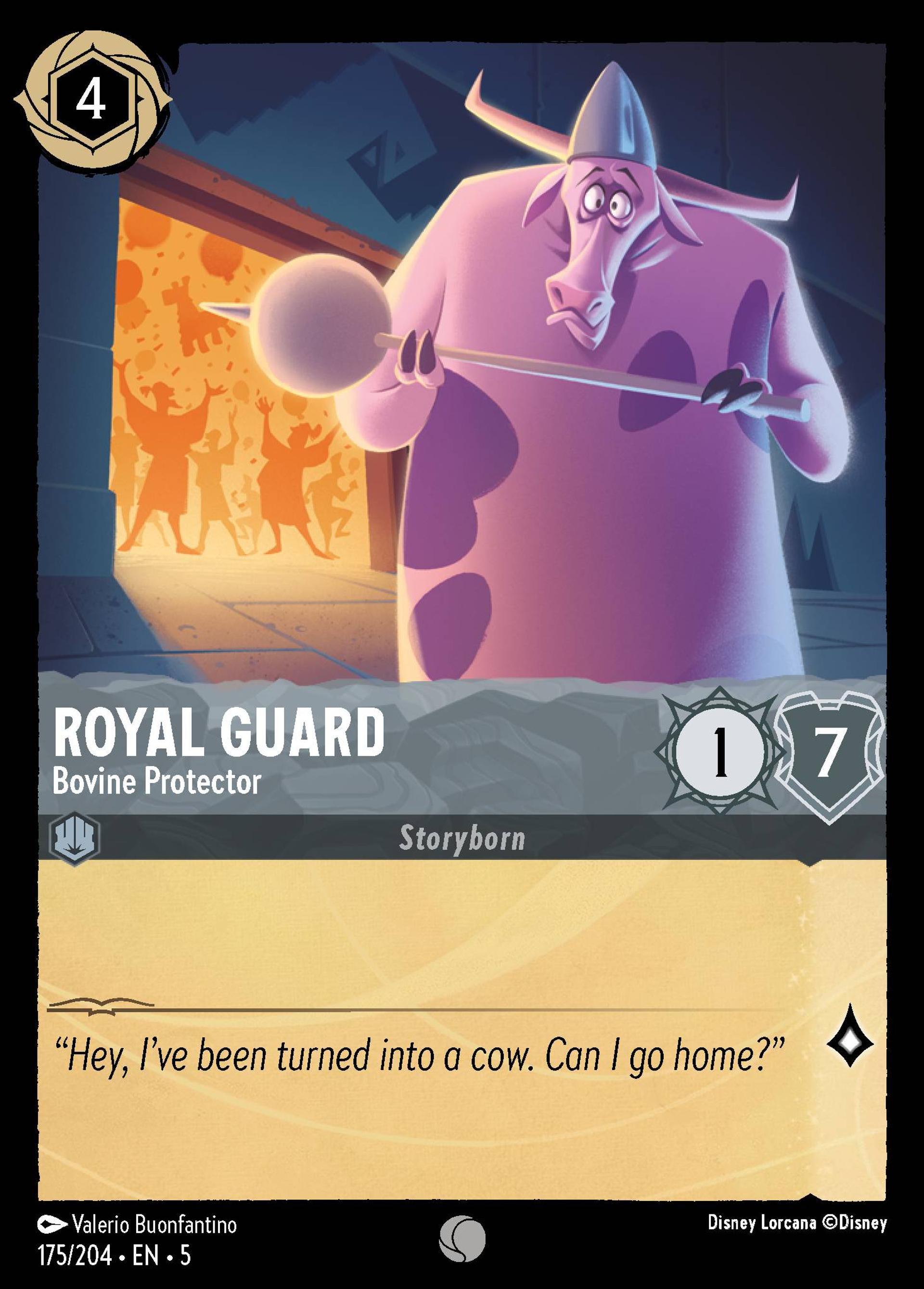 Royal Guard - Bovine Protector — Shimmering Skies — Lorcana