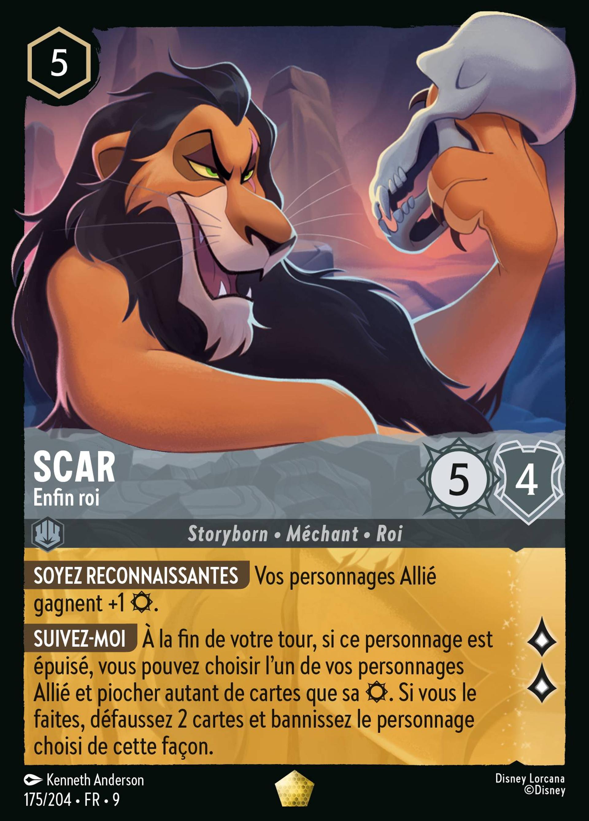 Scar - Enfin roi — Fabled — Lorcana