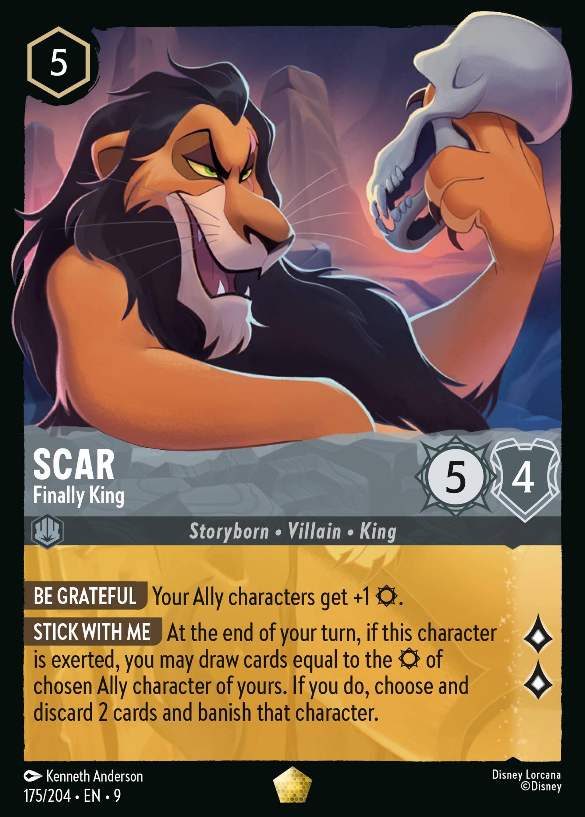 Scar - Enfin roi — Fabled — Lorcana