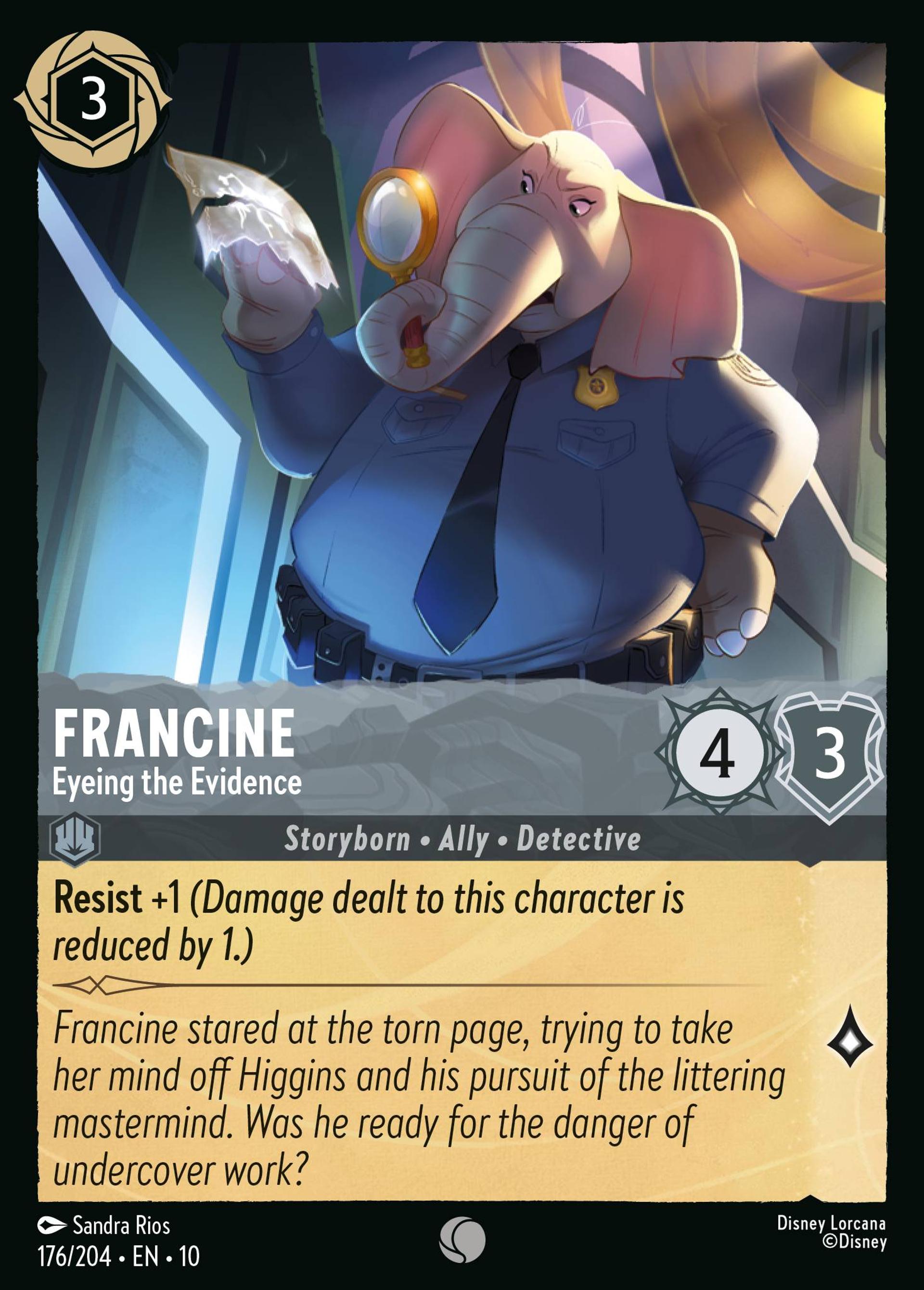 Francine - Eyeing the Evidence — Whispers in the Well — Lorcana
