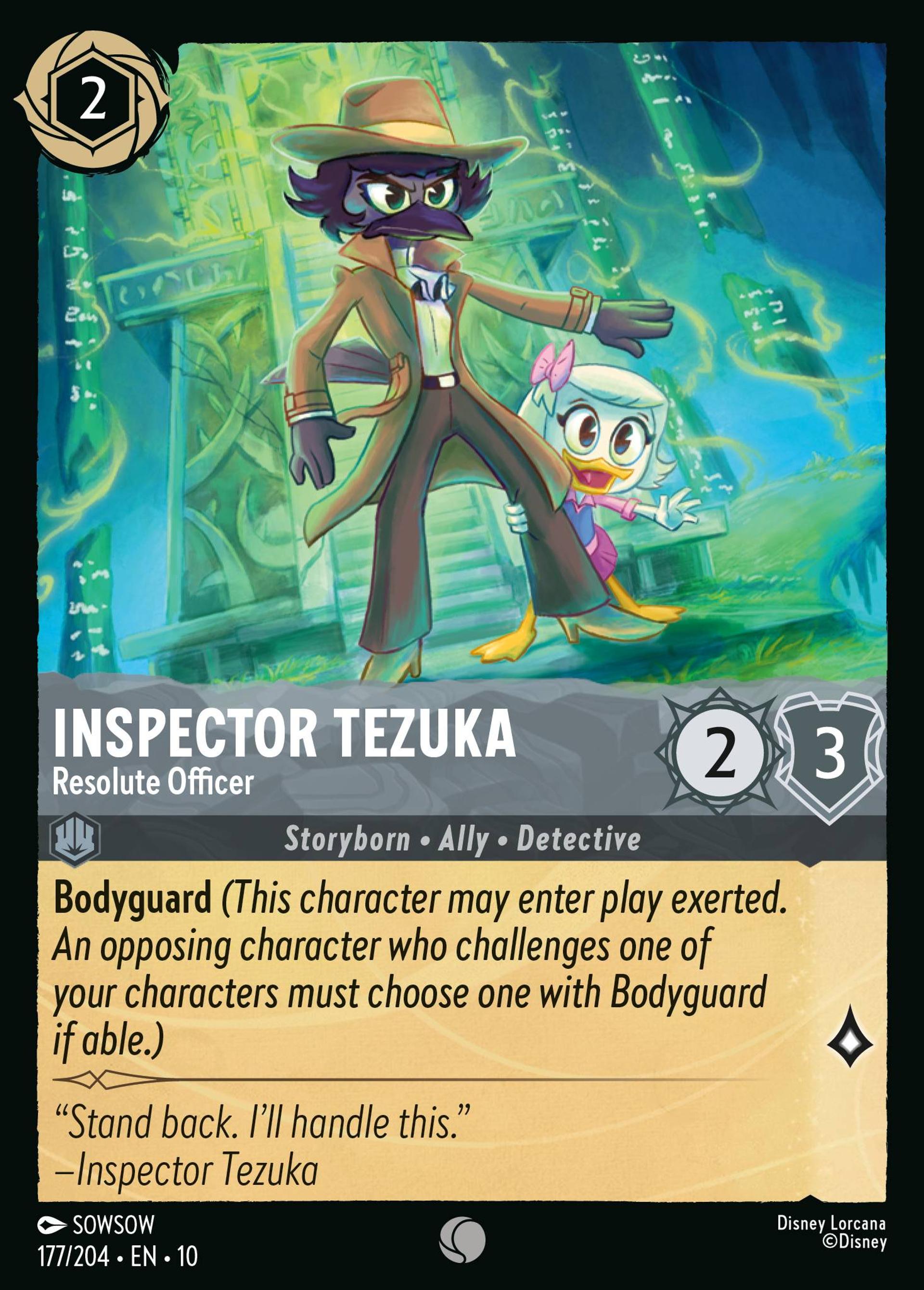 Inspector Tezuka - Resolute Officer — Whispers in the Well — Lorcana