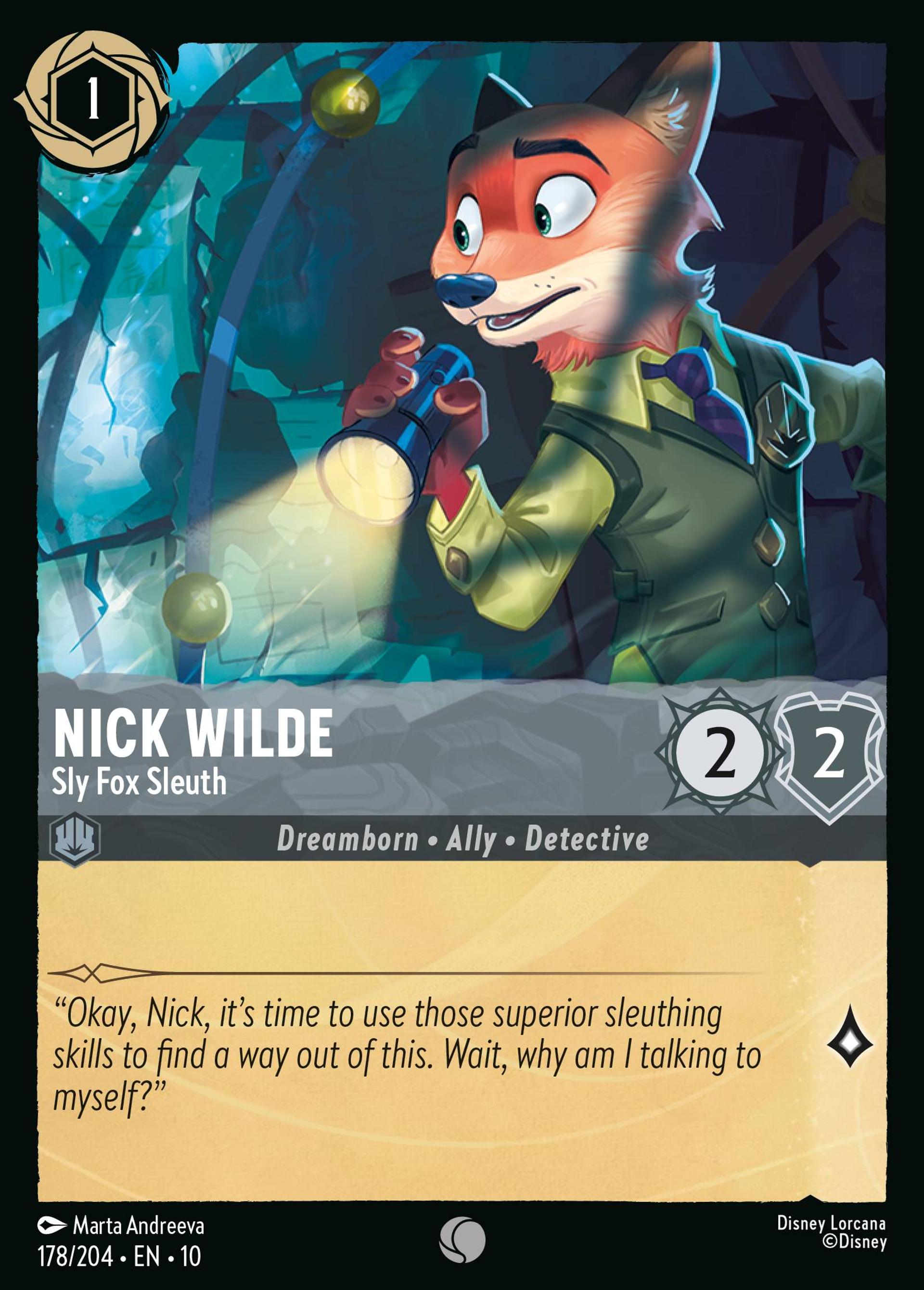 Nick Wilde - Sly Fox Sleuth — Whispers in the Well — Lorcana