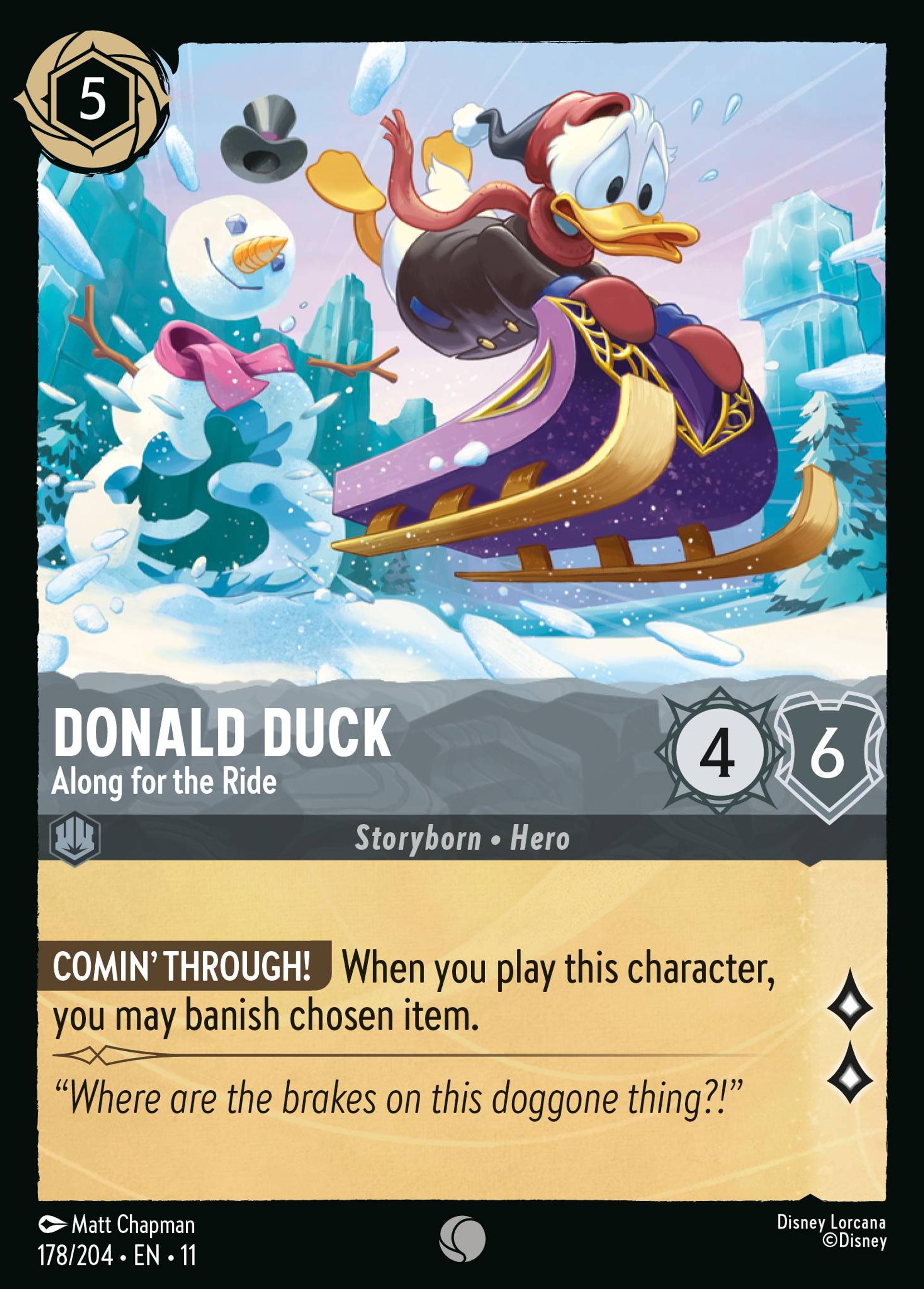 Donald - Se laisse embarquer — Winterspell — Lorcana