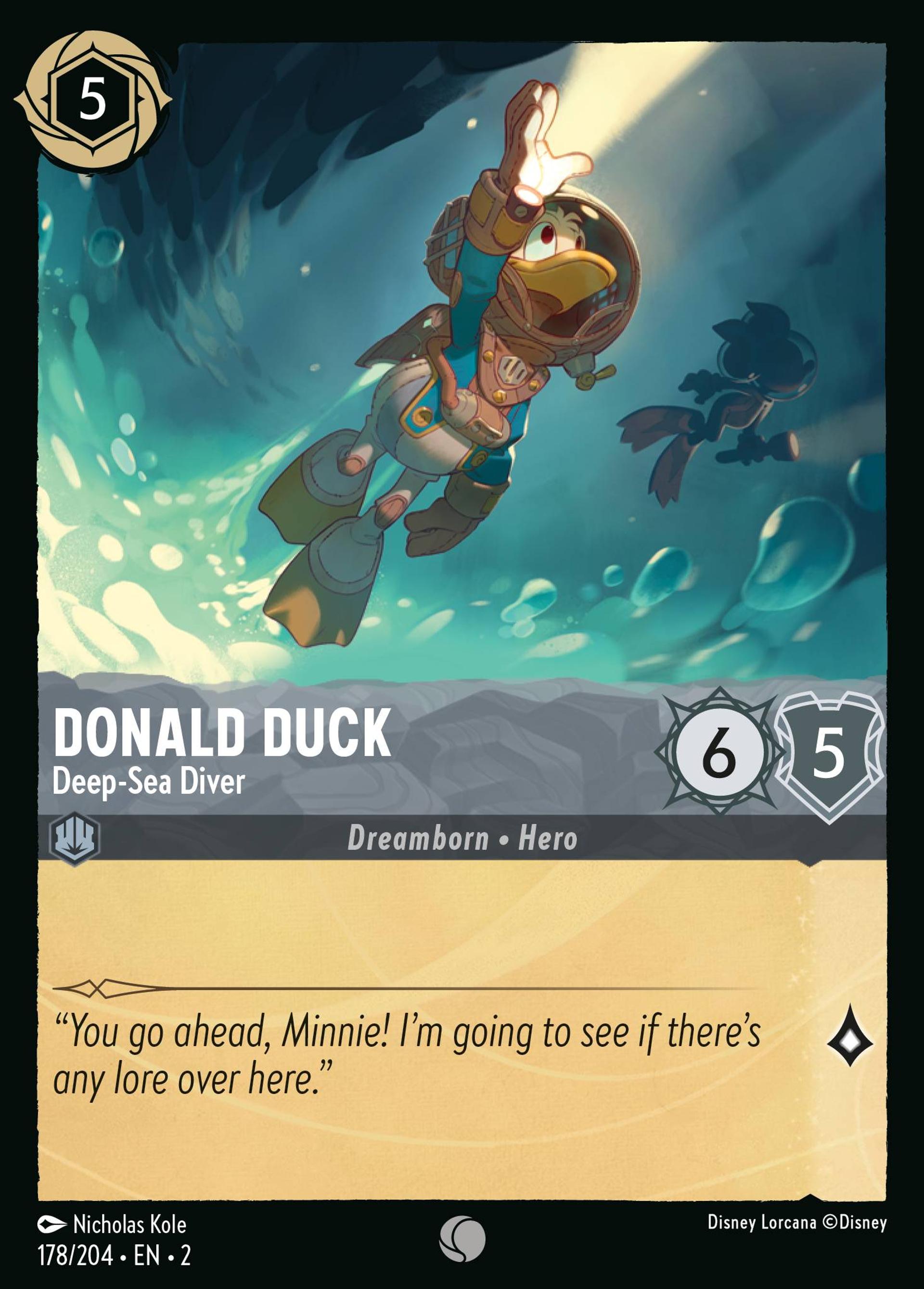 Donald - Plongeur en eau profonde — Rise of the Floodborn — Lorcana