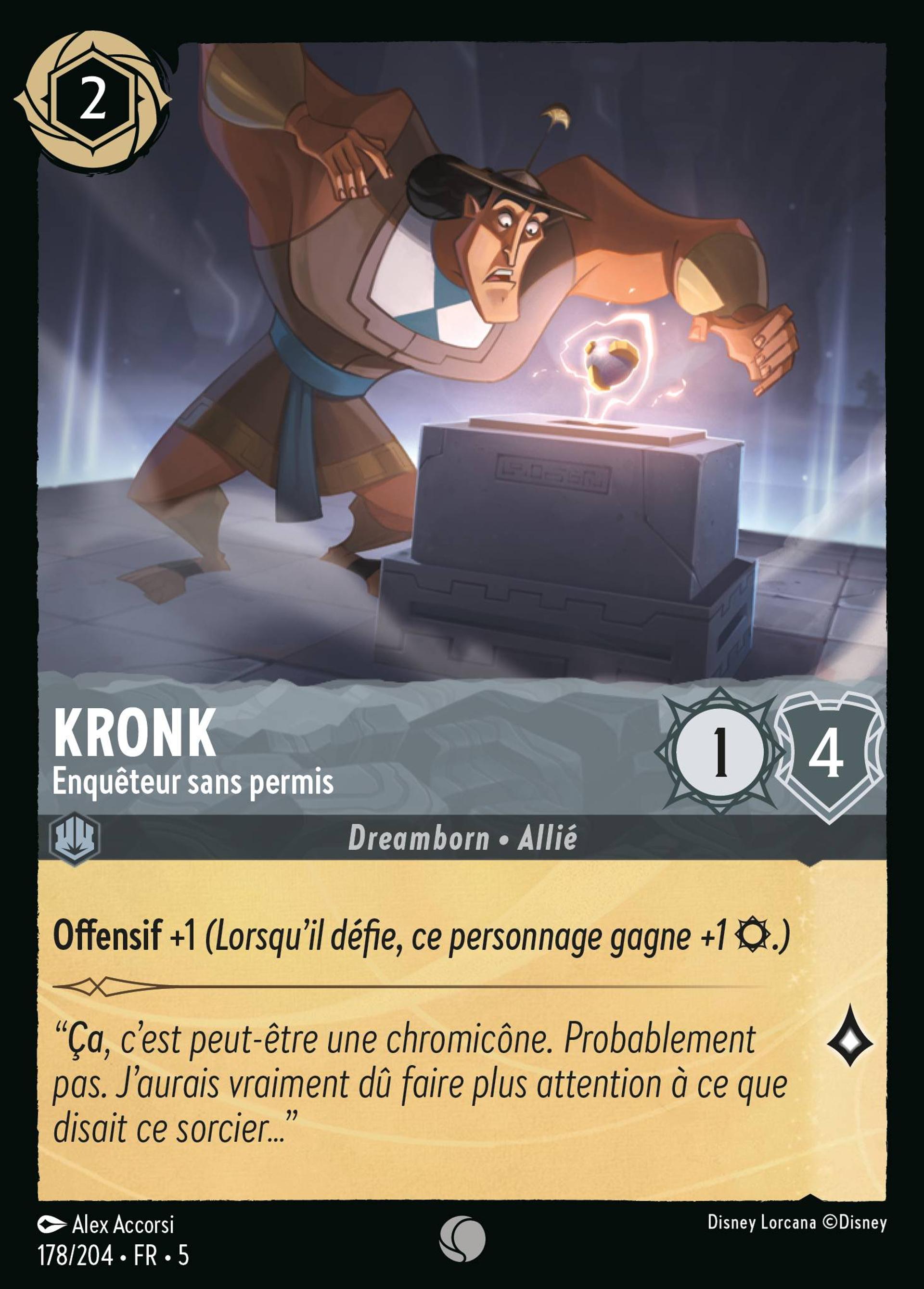 Kronk - Enquêteur sans permis — Shimmering Skies — Lorcana