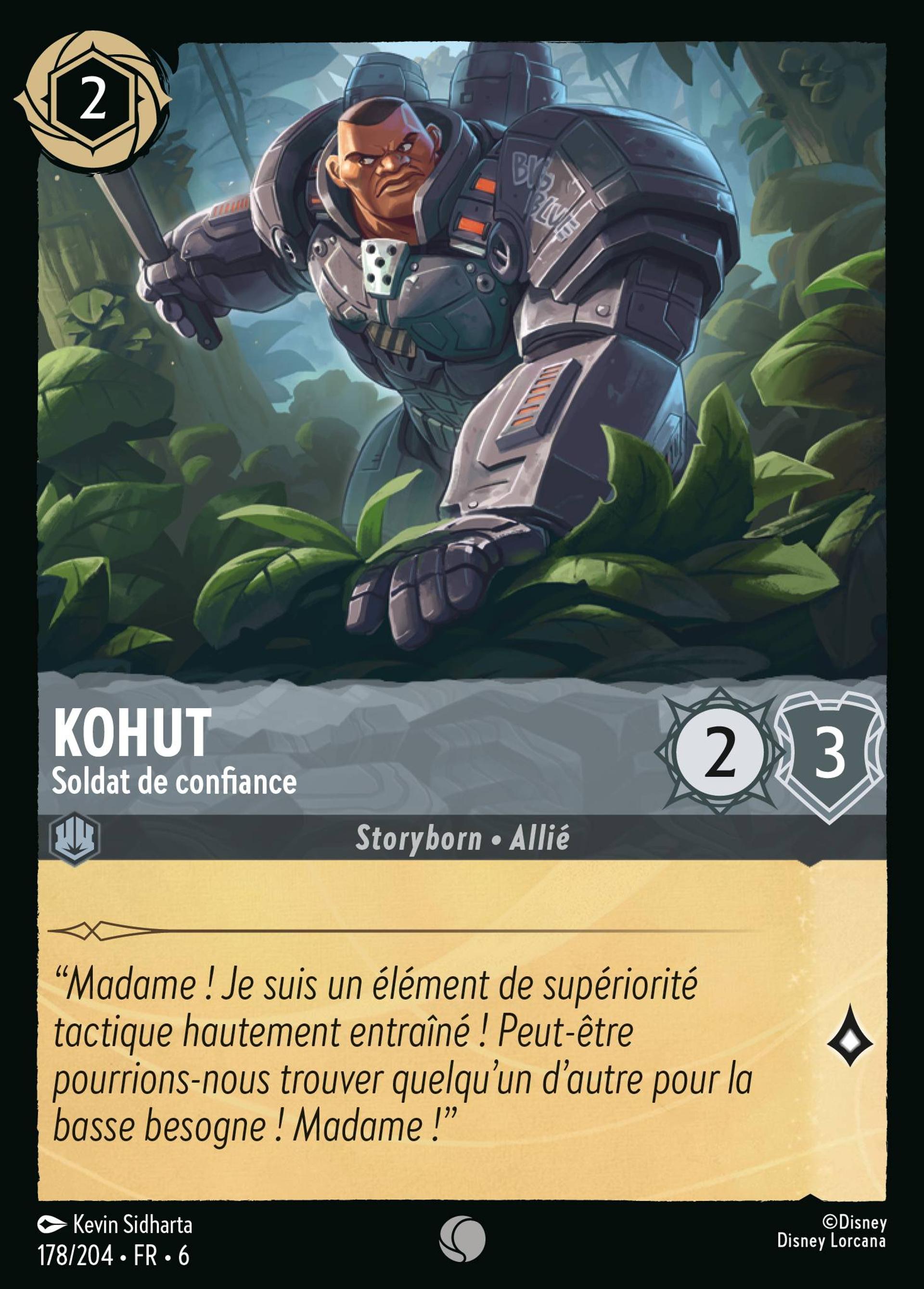 Kohut - Soldat de confiance — Azurite Sea — Lorcana