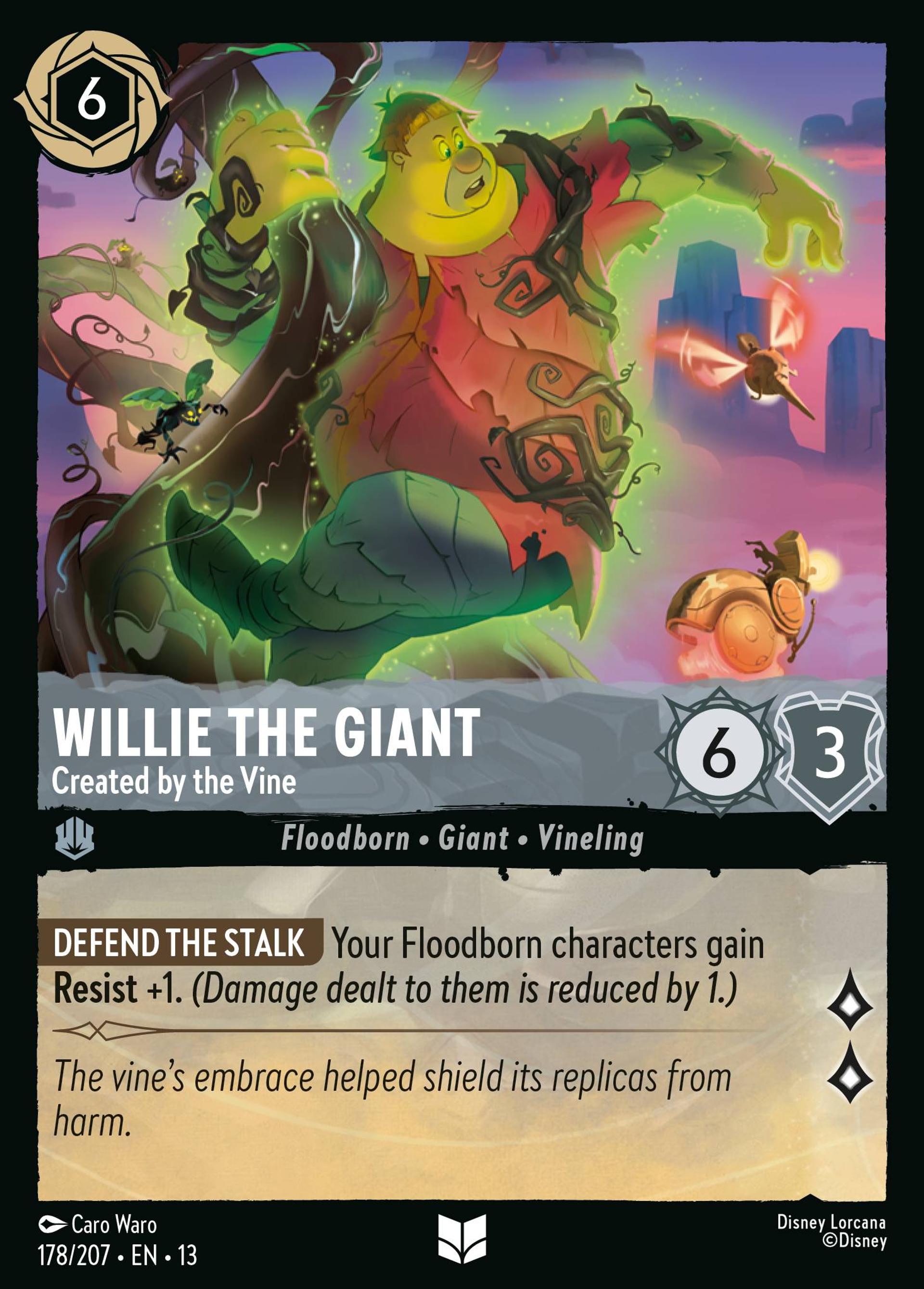 Willie le géant - Créé par la Plante — Attack of the Vine! — Lorcana