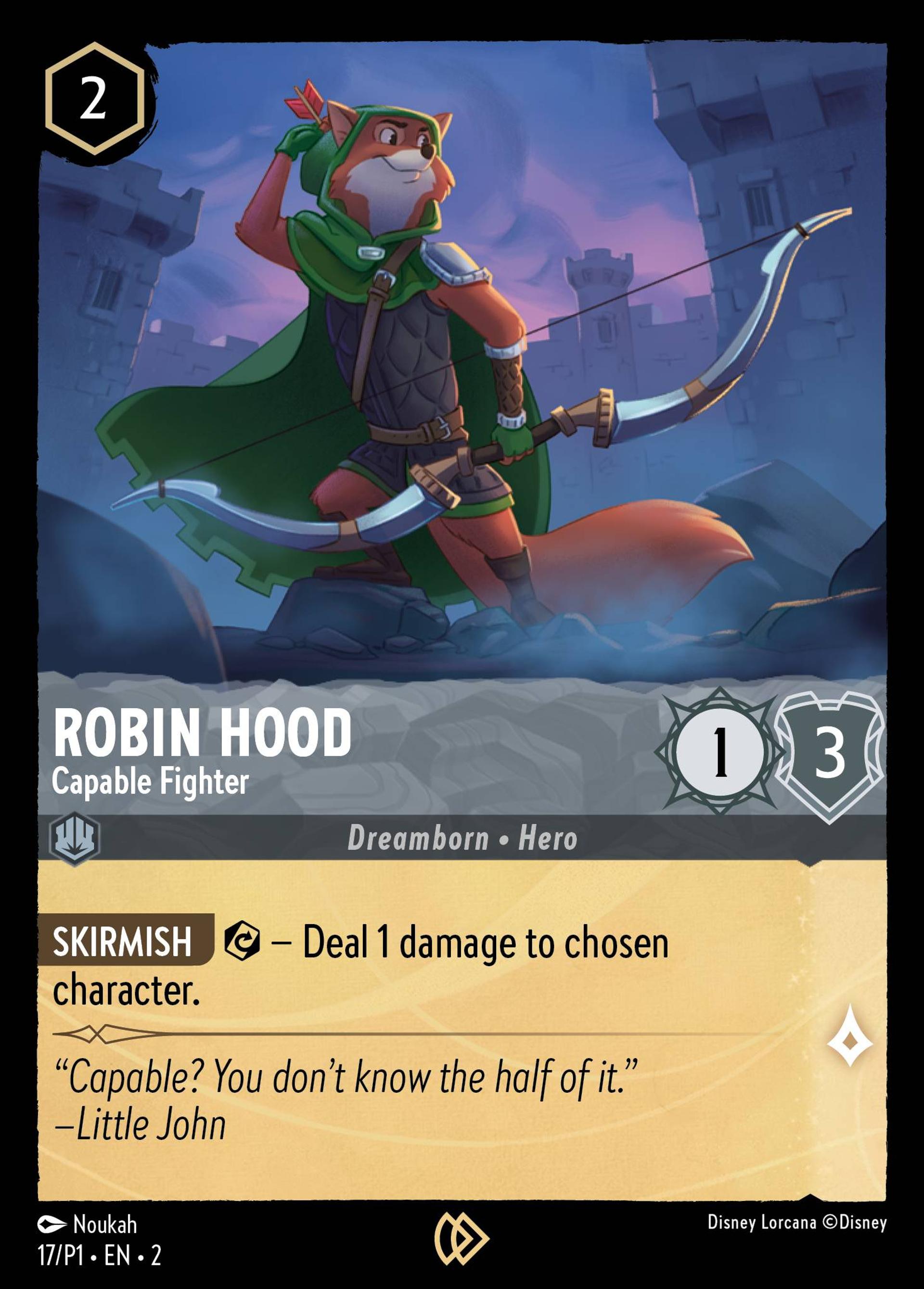 Robin des Bois - Habile combattant — Promos - Year 1 — Lorcana