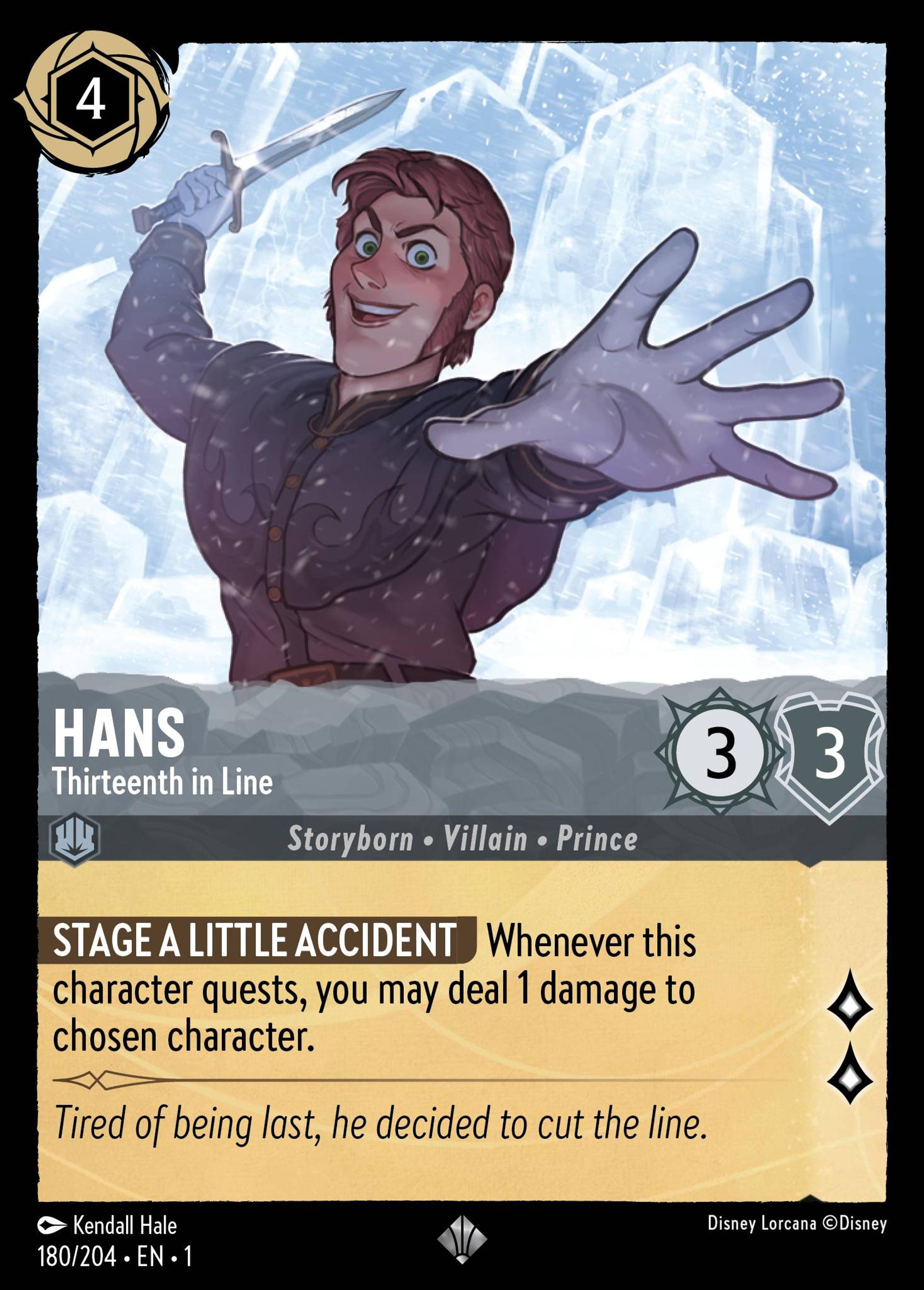 Hans - Treizième héritier — The First Chapter — Lorcana