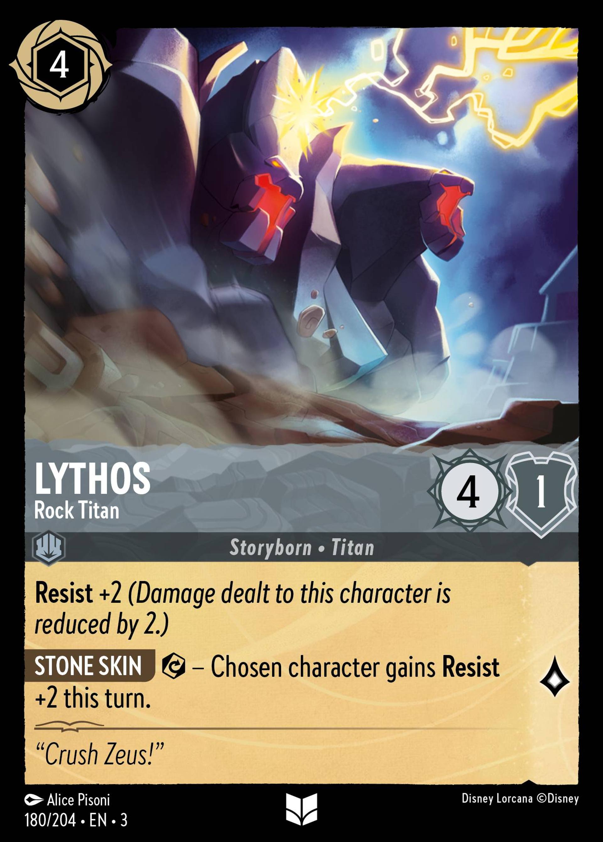 Lythos - Titan de pierre — Into the Inklands — Lorcana