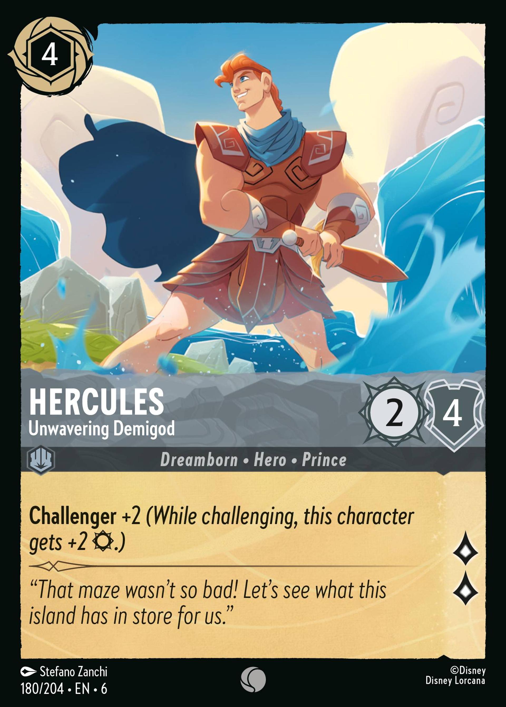 Hercule - Demi-dieu inébranlable — Azurite Sea — Lorcana