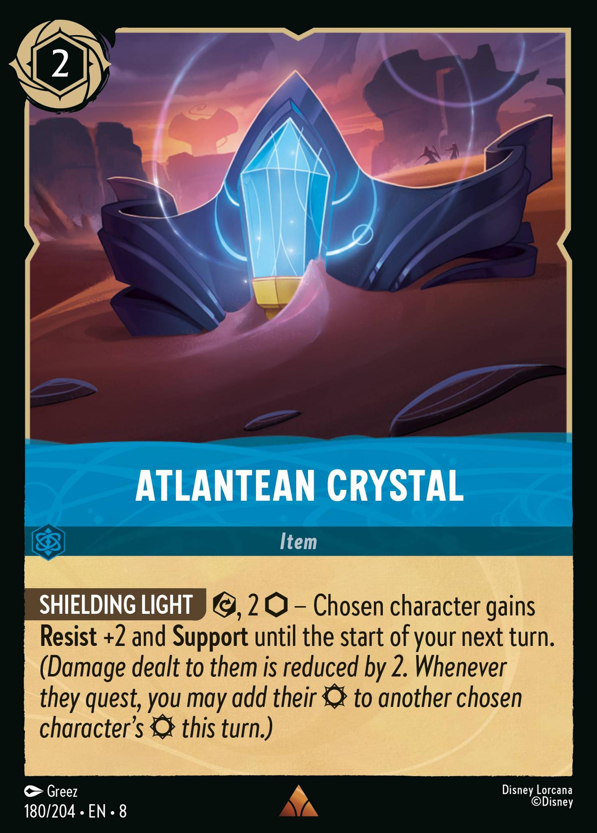Atlantean Crystal — The Reign of Jafar — Lorcana